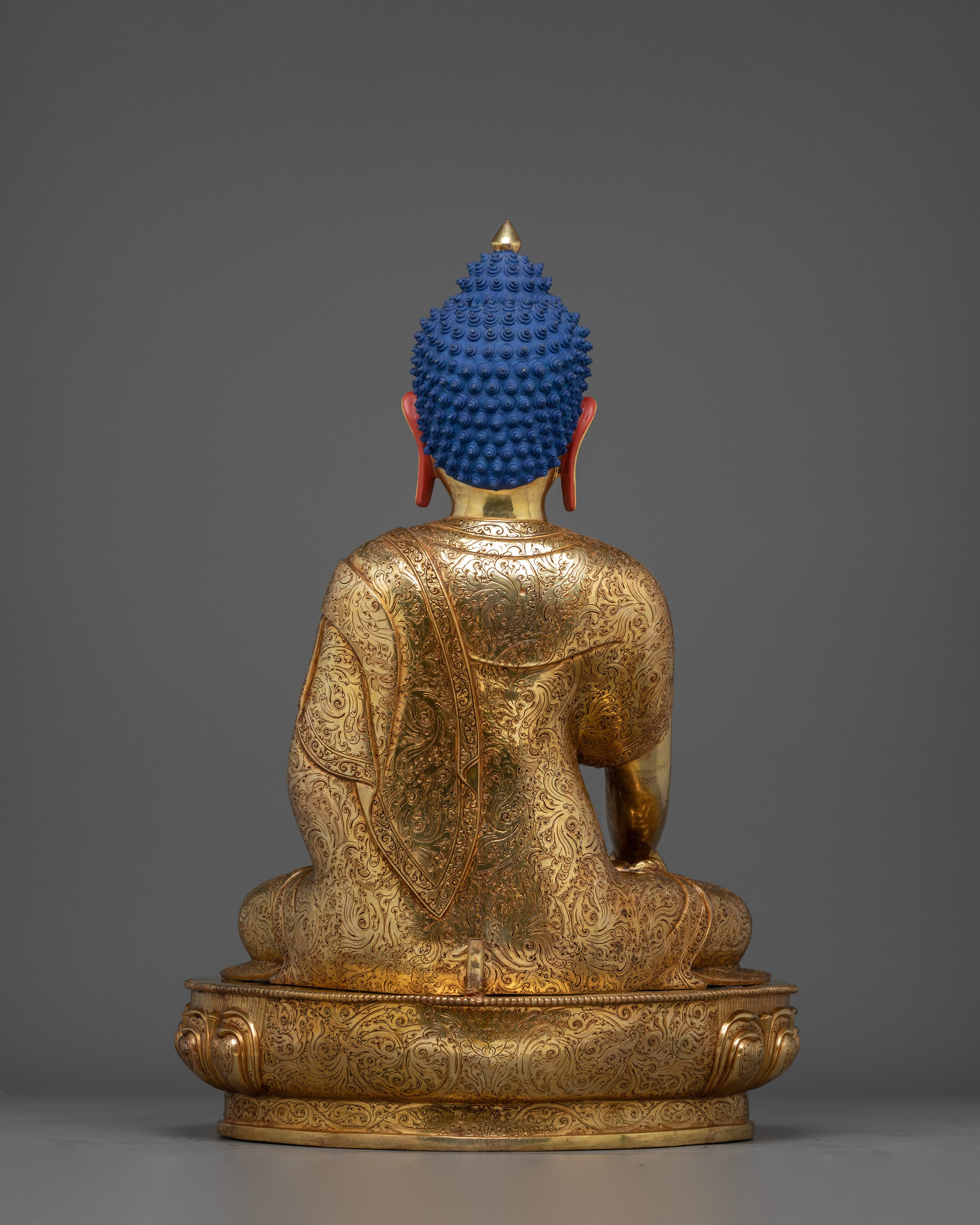 33.7 Inch Handmade Shakyamuni Buddha Statue | Meditation Icon