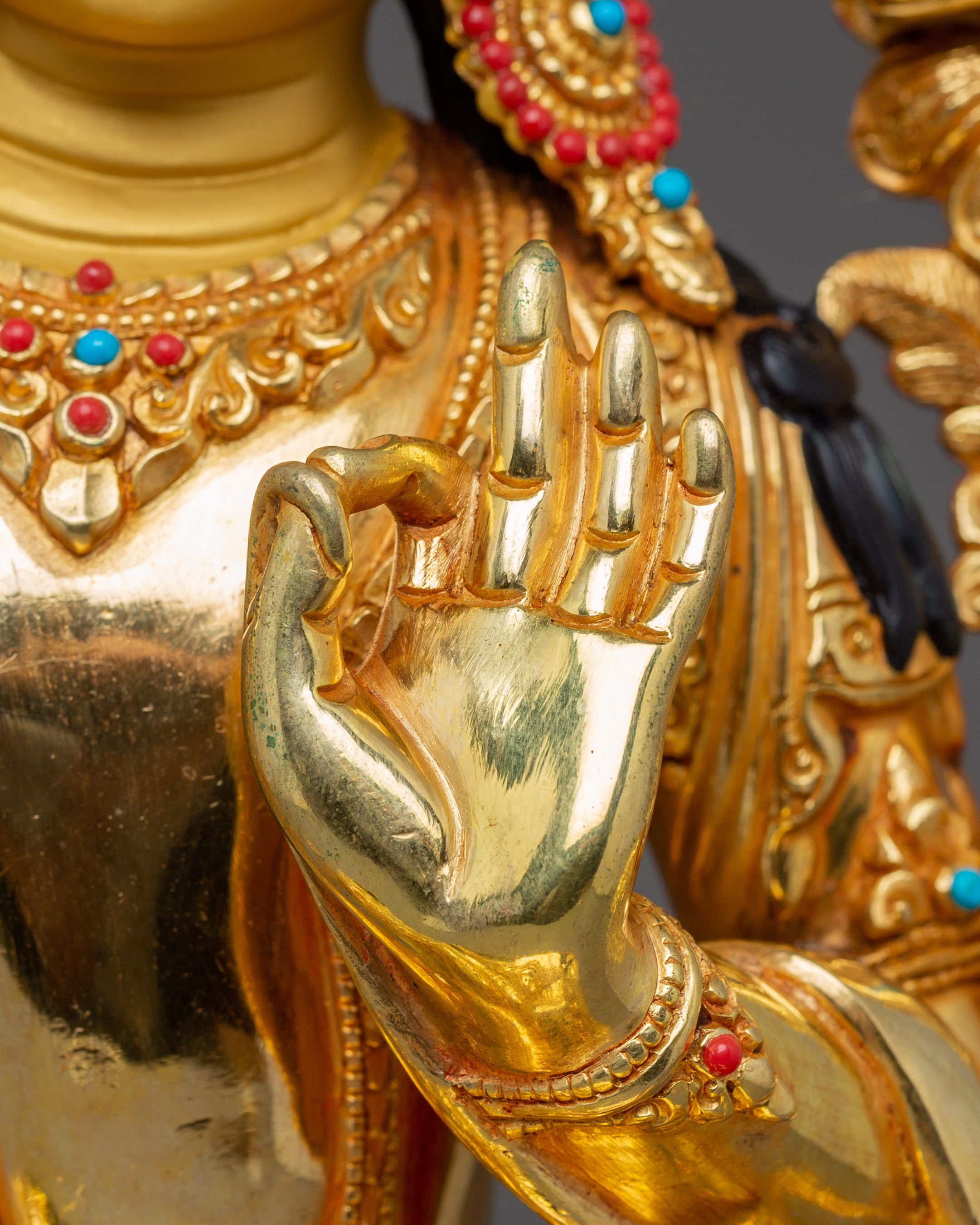 Manjushri, Bodhisattva of Insight | Nepali Handcrafted Masterpiece