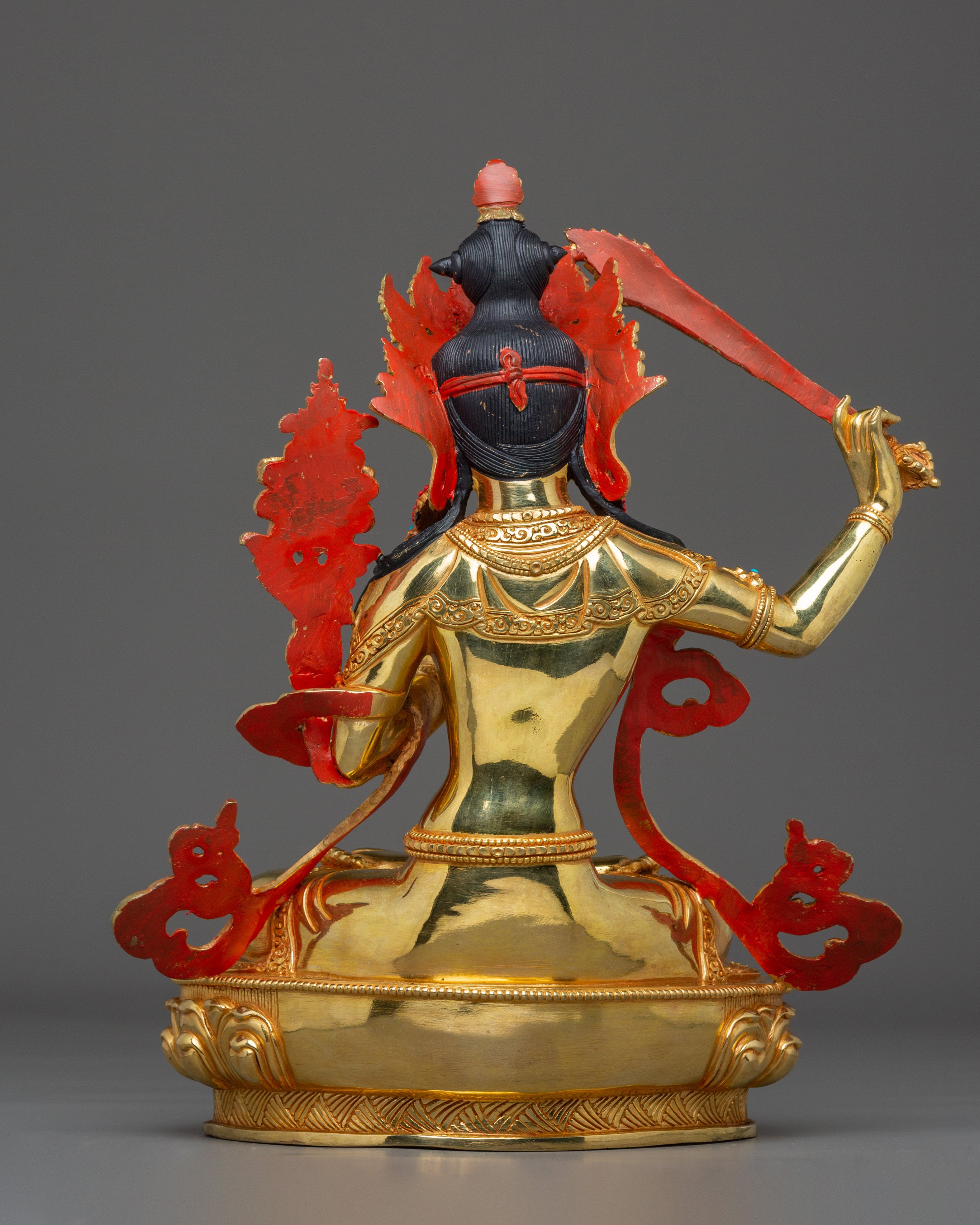 Manjushri, Bodhisattva of Insight | Nepali Handcrafted Masterpiece