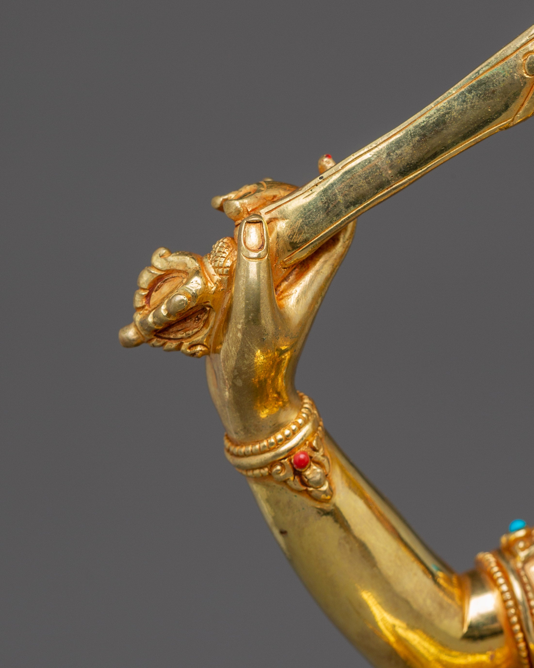 Manjushri, Bodhisattva of Insight | Nepali Handcrafted Masterpiece