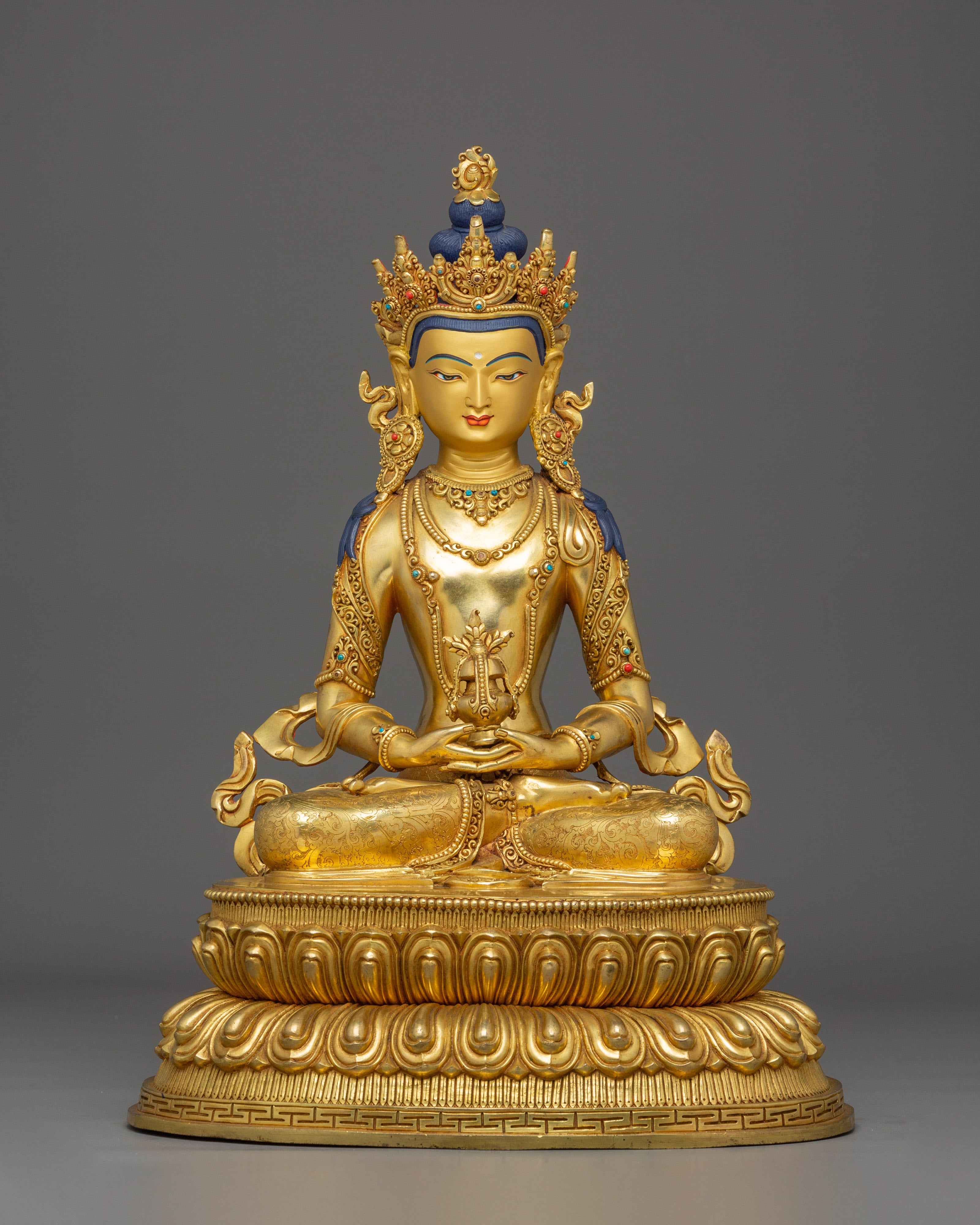 16-9-inches-golden-amitayus-statue