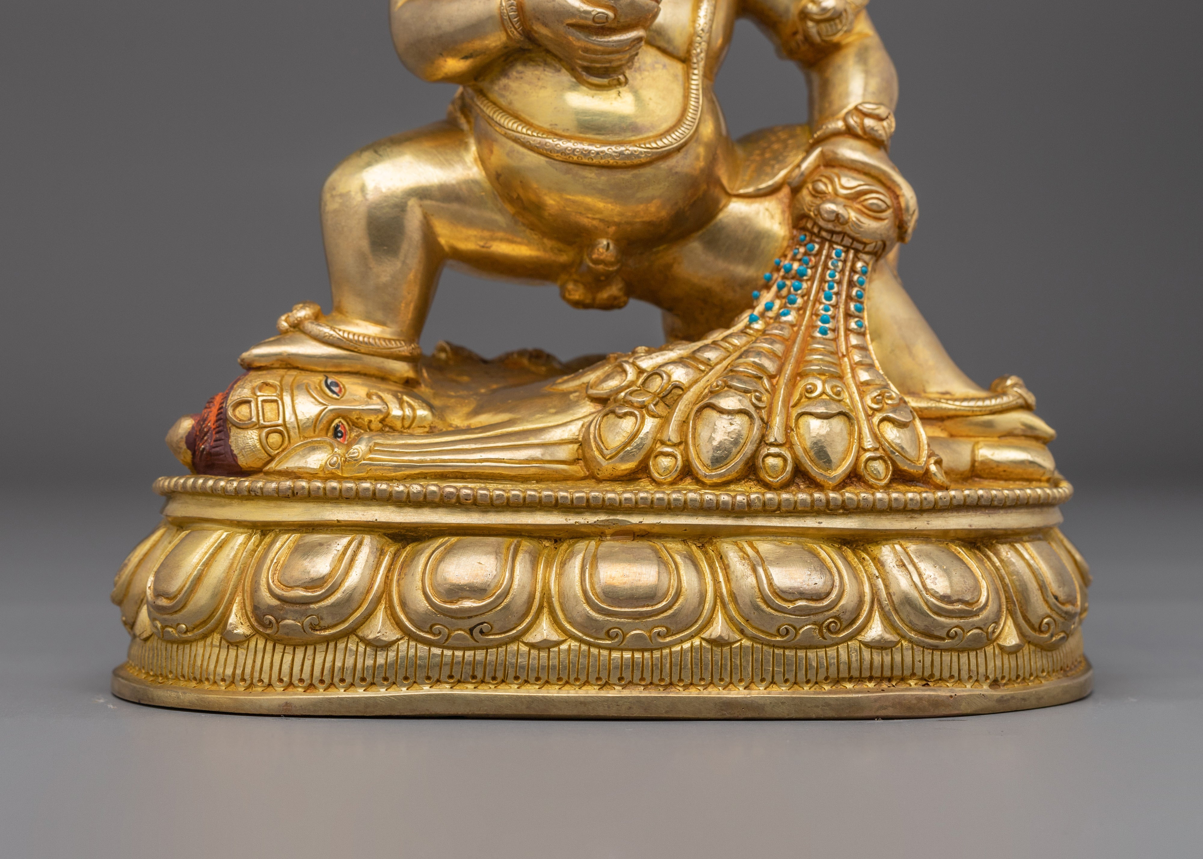 Black Dzambhala, Tantric Wealth Deity | Nepali Handcrafted Icon