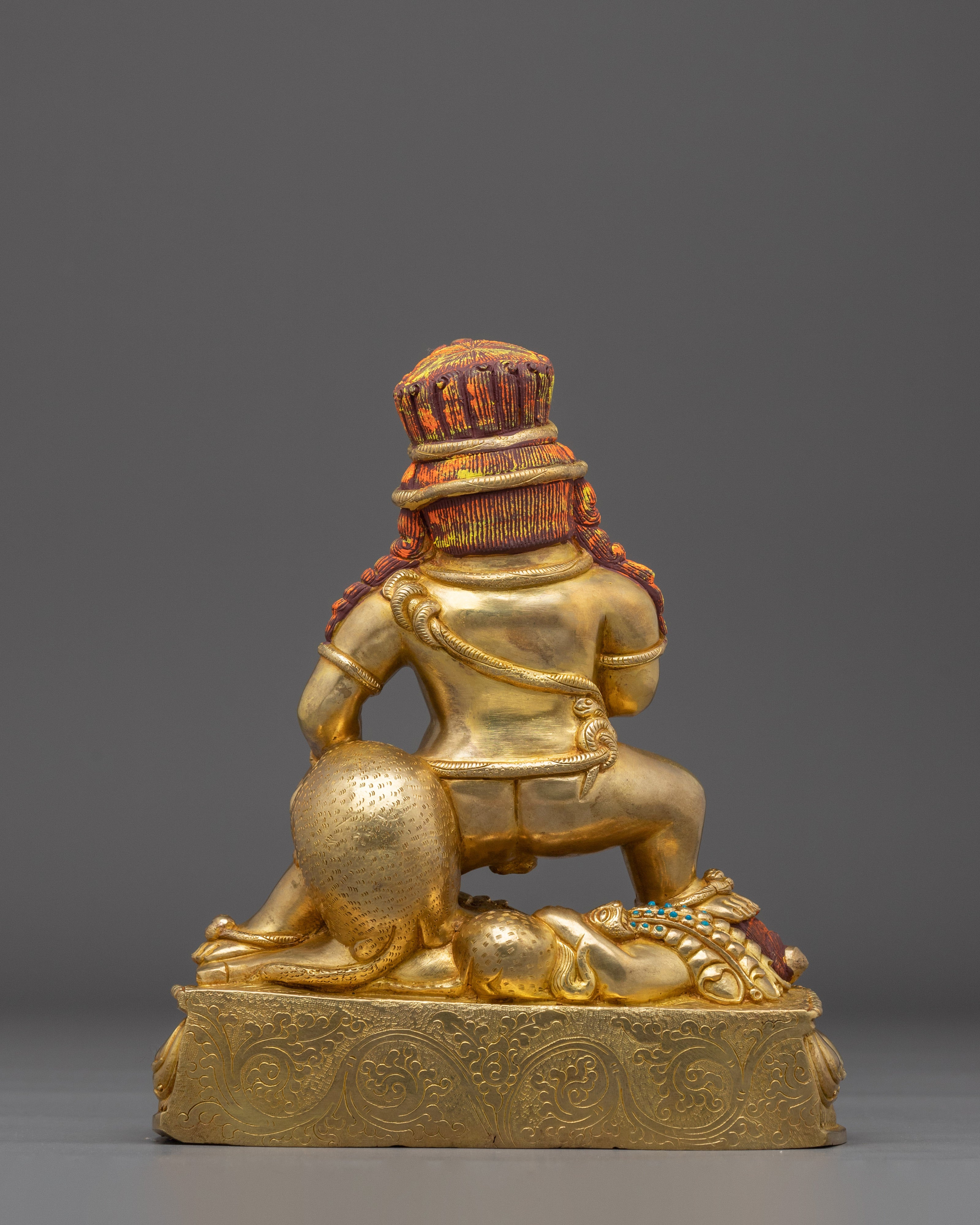 Black Dzambhala, Tantric Wealth Deity | Nepali Handcrafted Icon