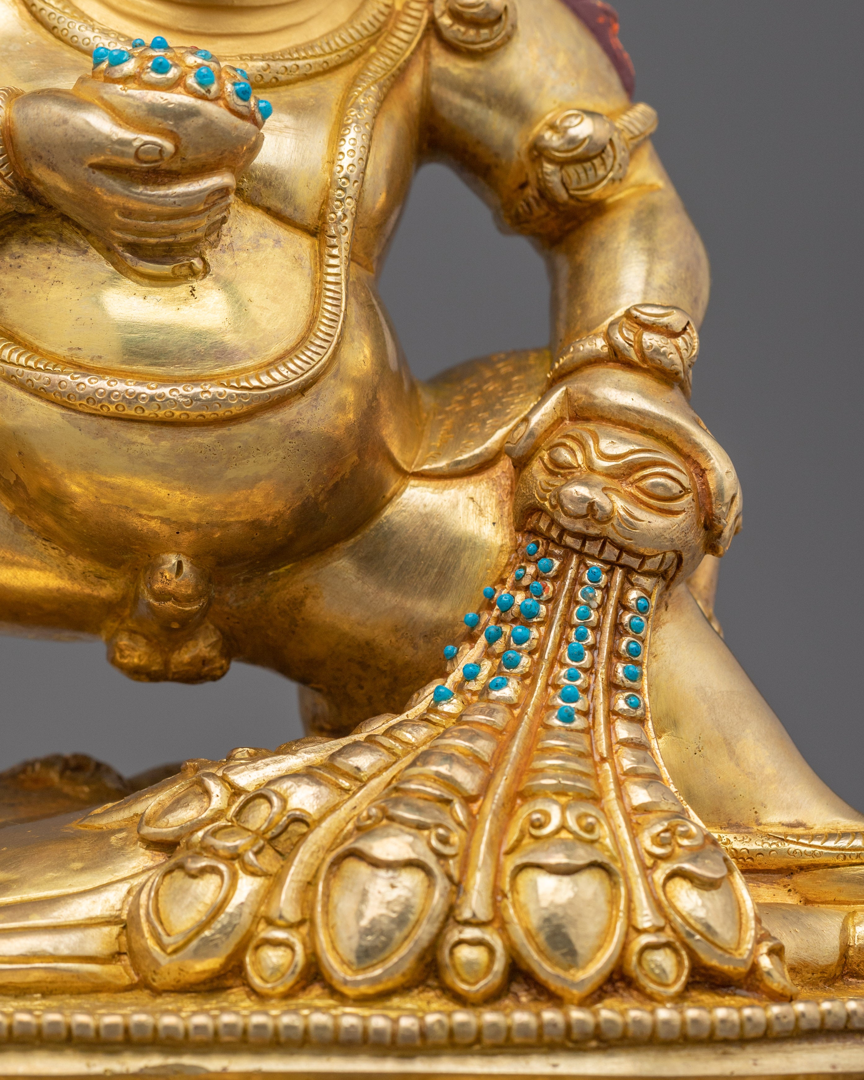 Black Dzambhala, Tantric Wealth Deity | Nepali Handcrafted Icon