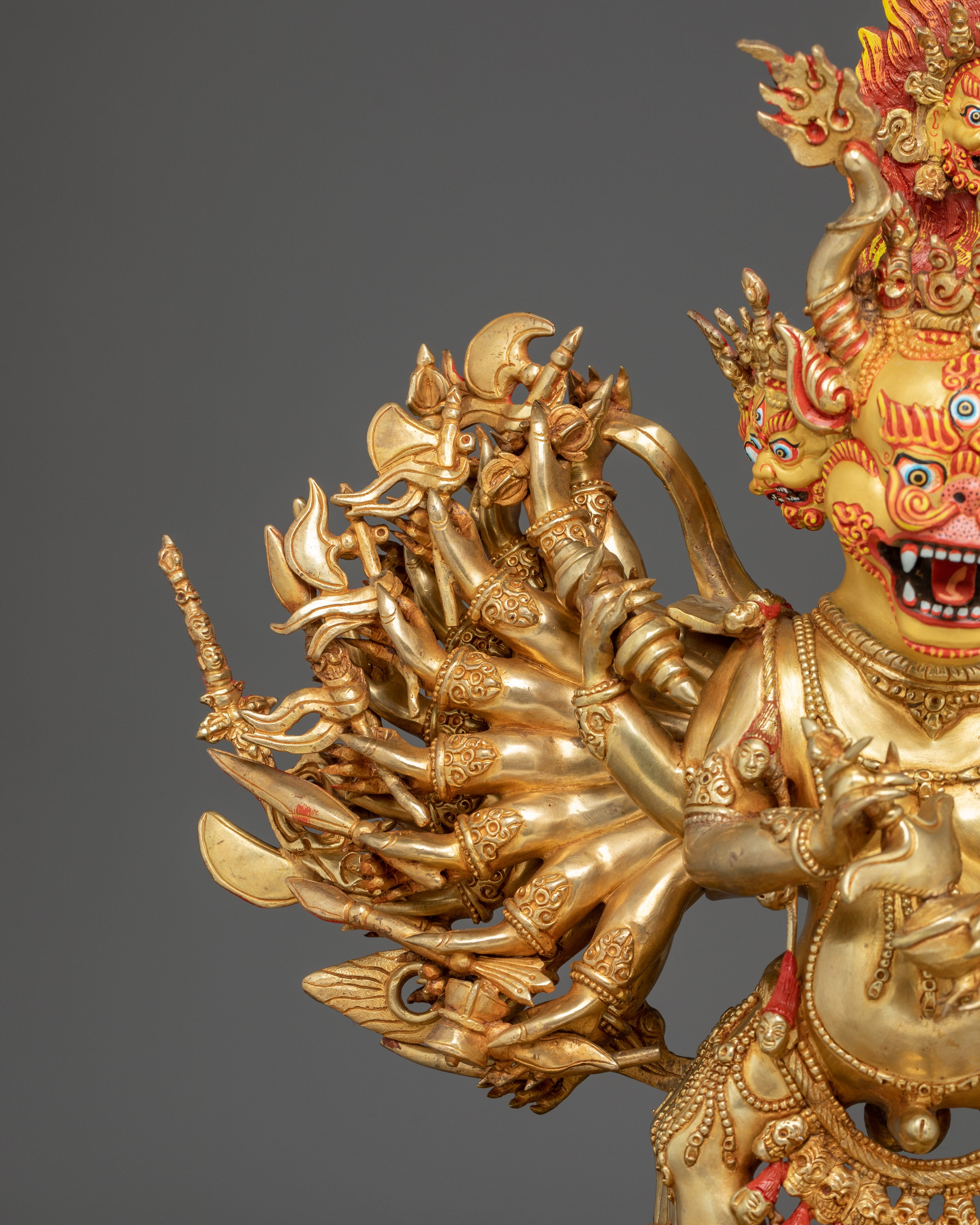 Tibetan Protector Yamantaka Deity - Traditional Artwork
