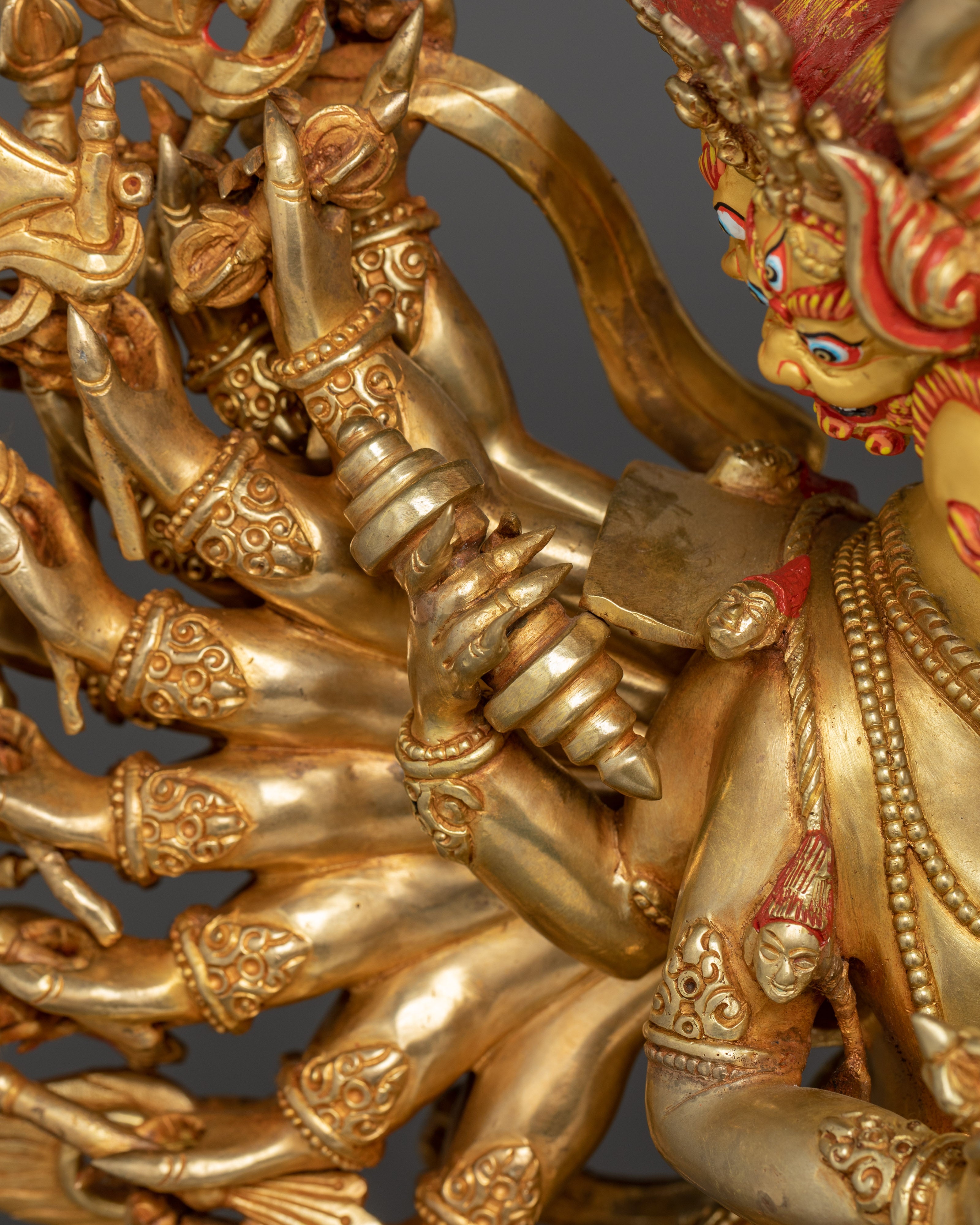 Tibetan Protector Yamantaka Deity - Traditional Artwork