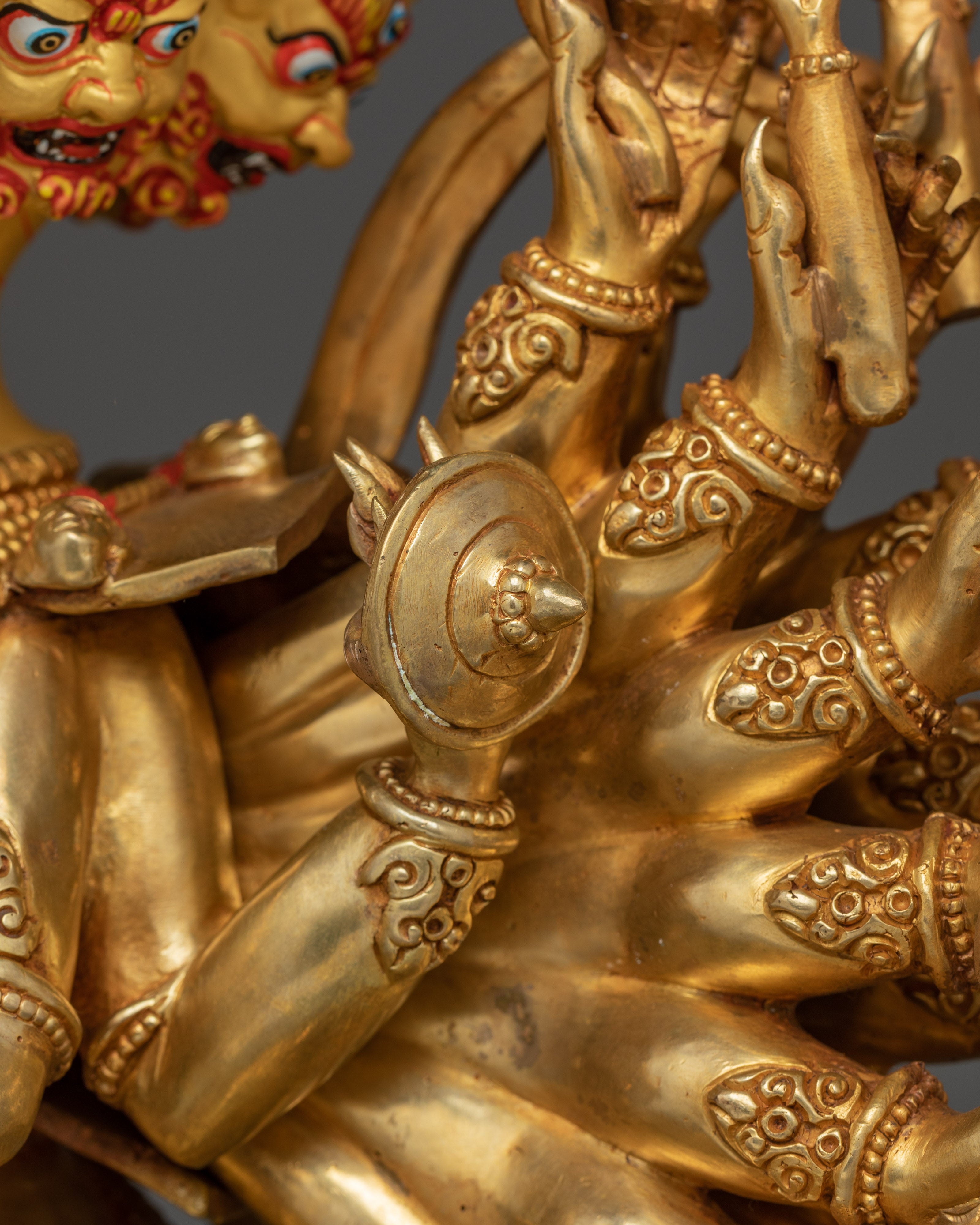 Tibetan Protector Yamantaka Deity - Traditional Artwork