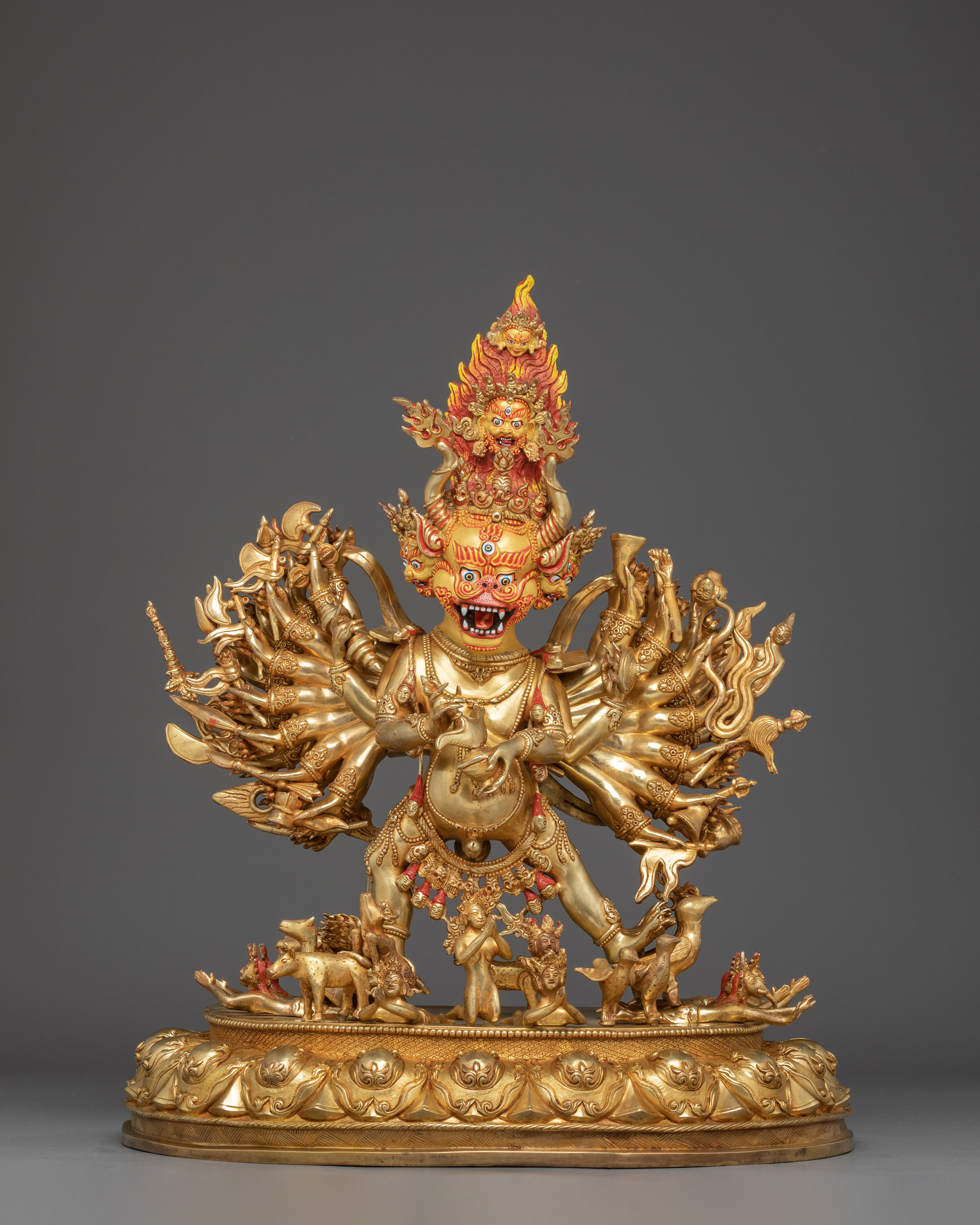 Tibetan Protector Yamantaka Deity - Traditional Artwork