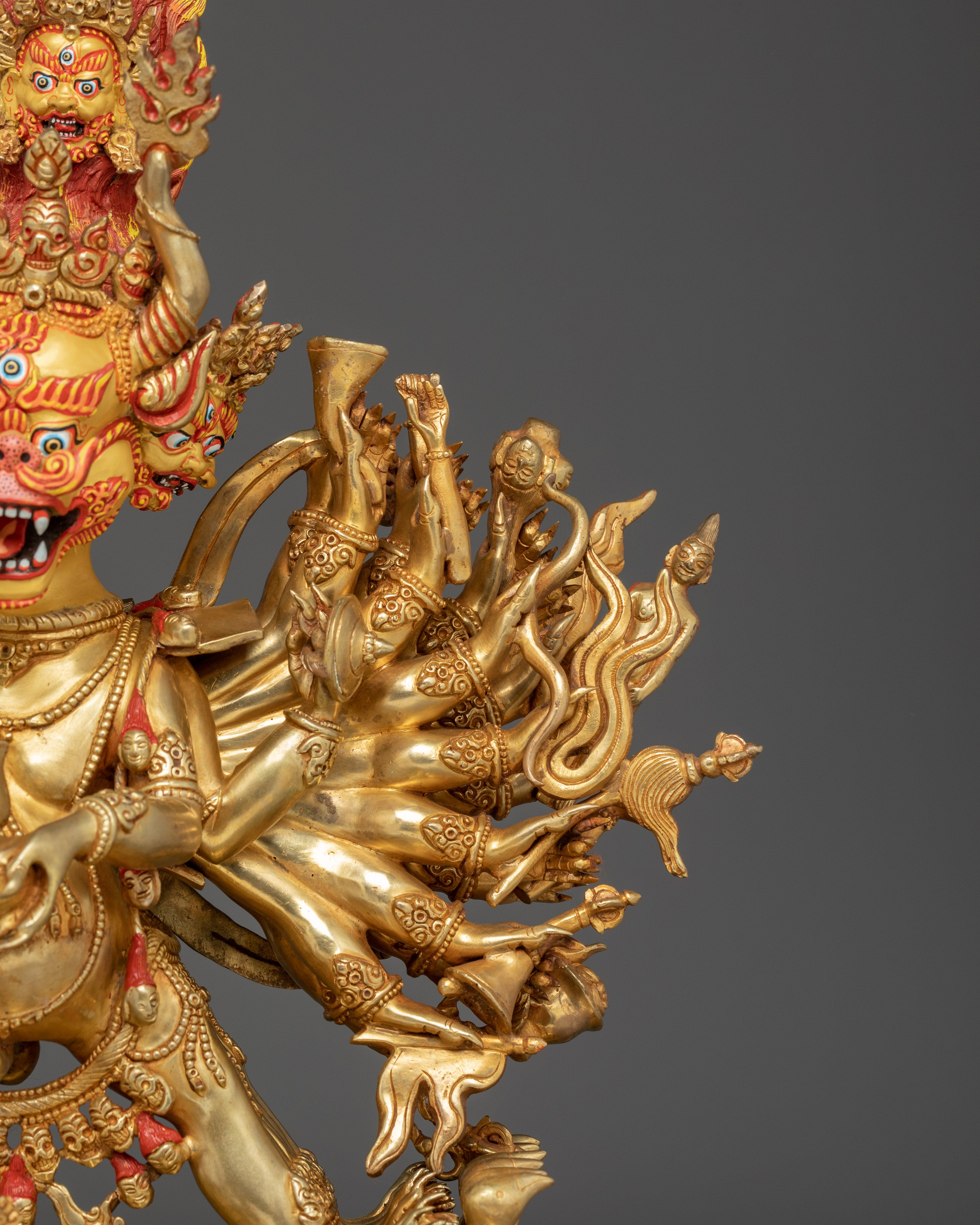 Tibetan Protector Yamantaka Deity - Traditional Artwork