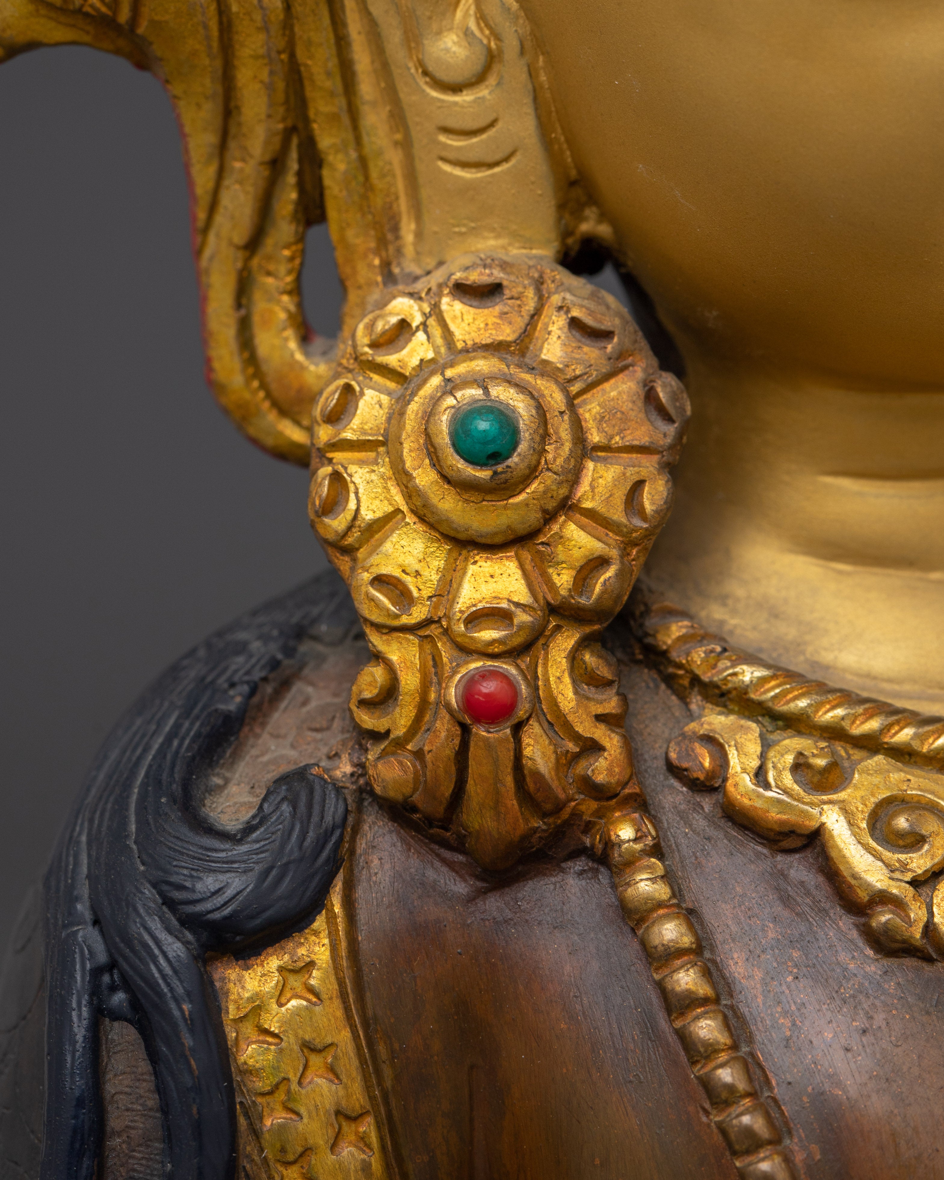 Himalayan Amitayus Icon | Gold Gilded Sacred Artwork