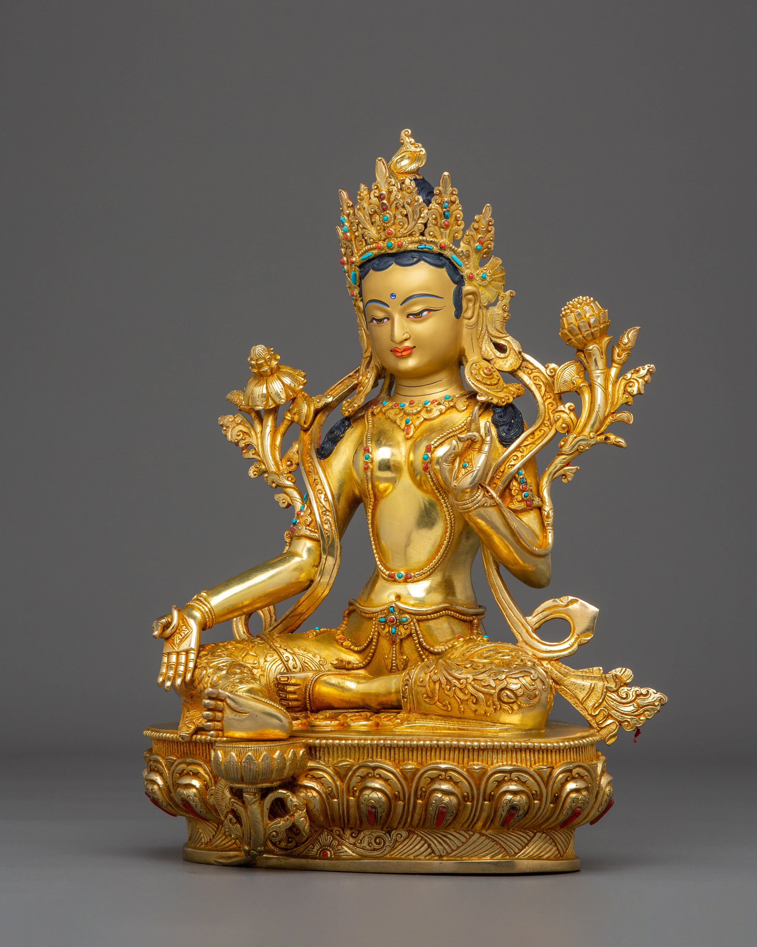 Green Tara Handmade Figurine | Mother of Liberation