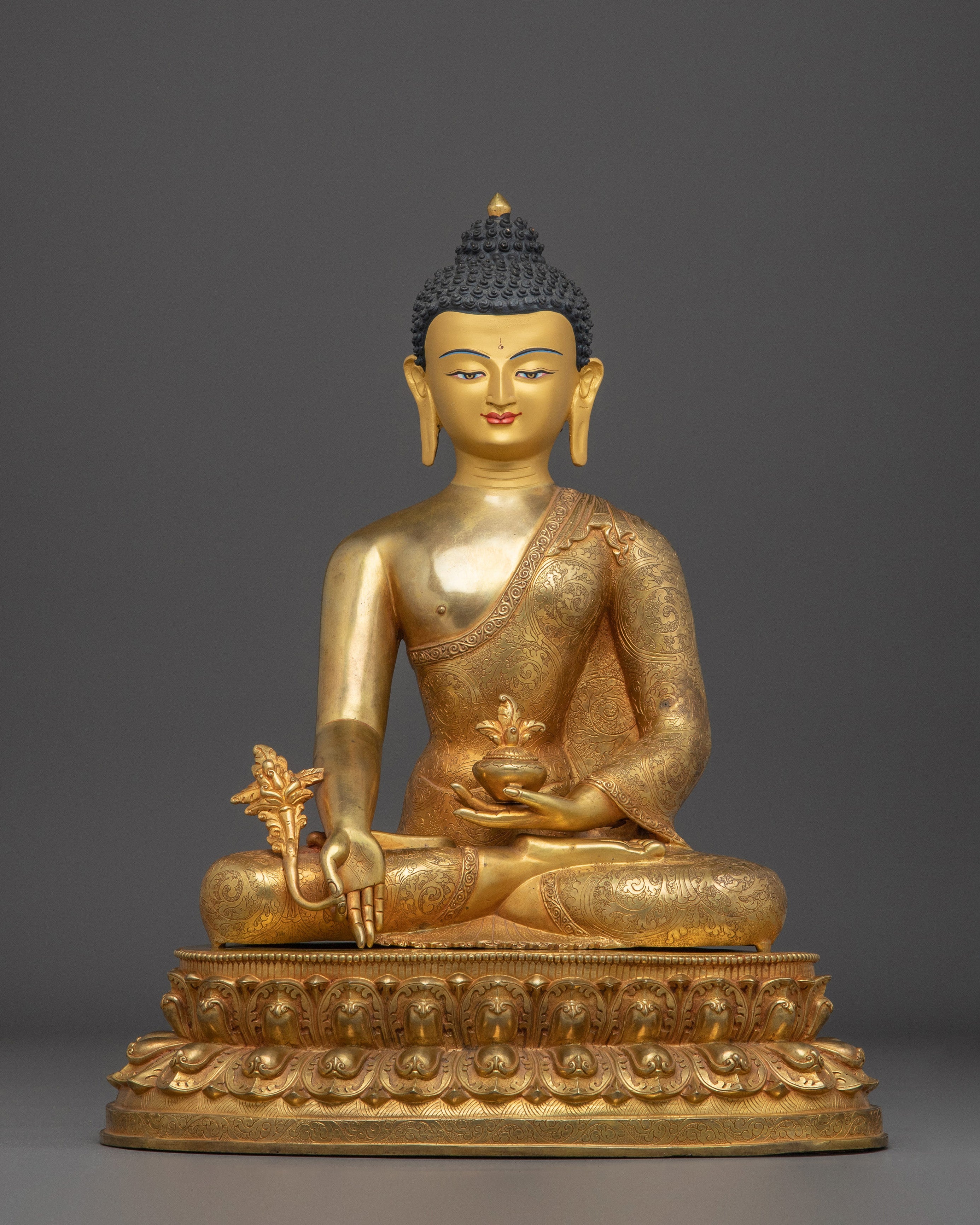 Peaceful Medicine Buddha Statue for Healing