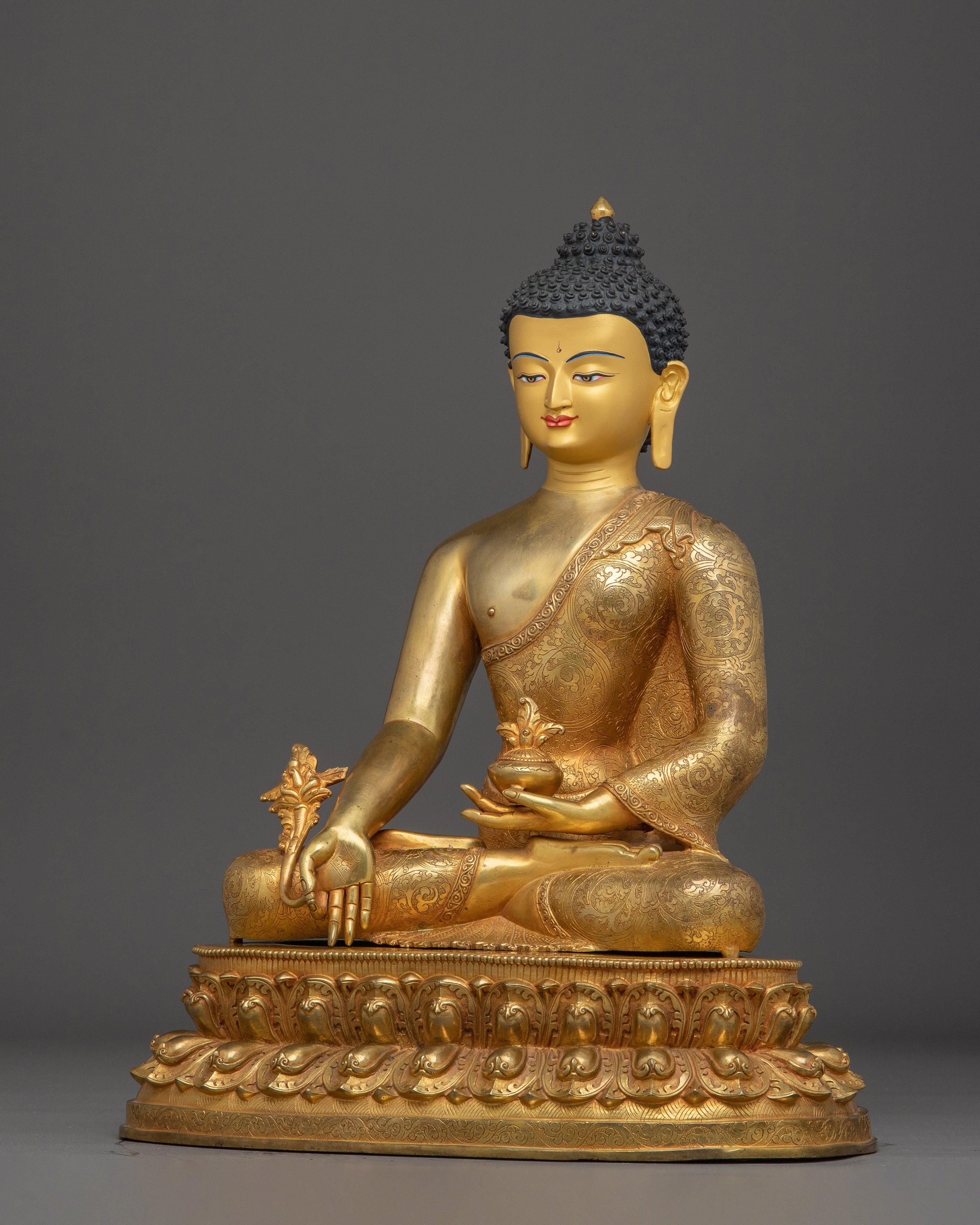 Peaceful Medicine Buddha Statue for Healing