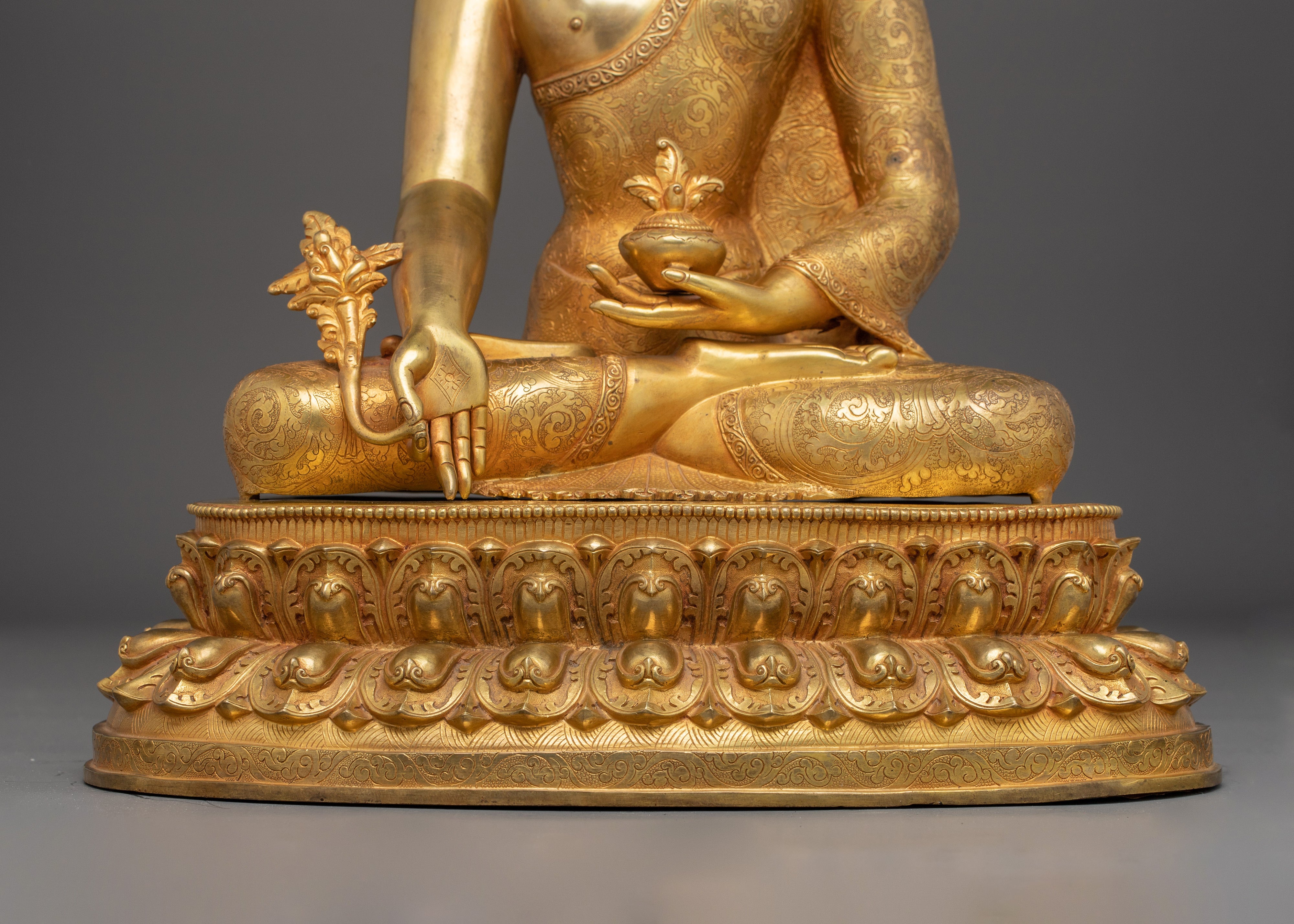 Peaceful Medicine Buddha Statue for Healing