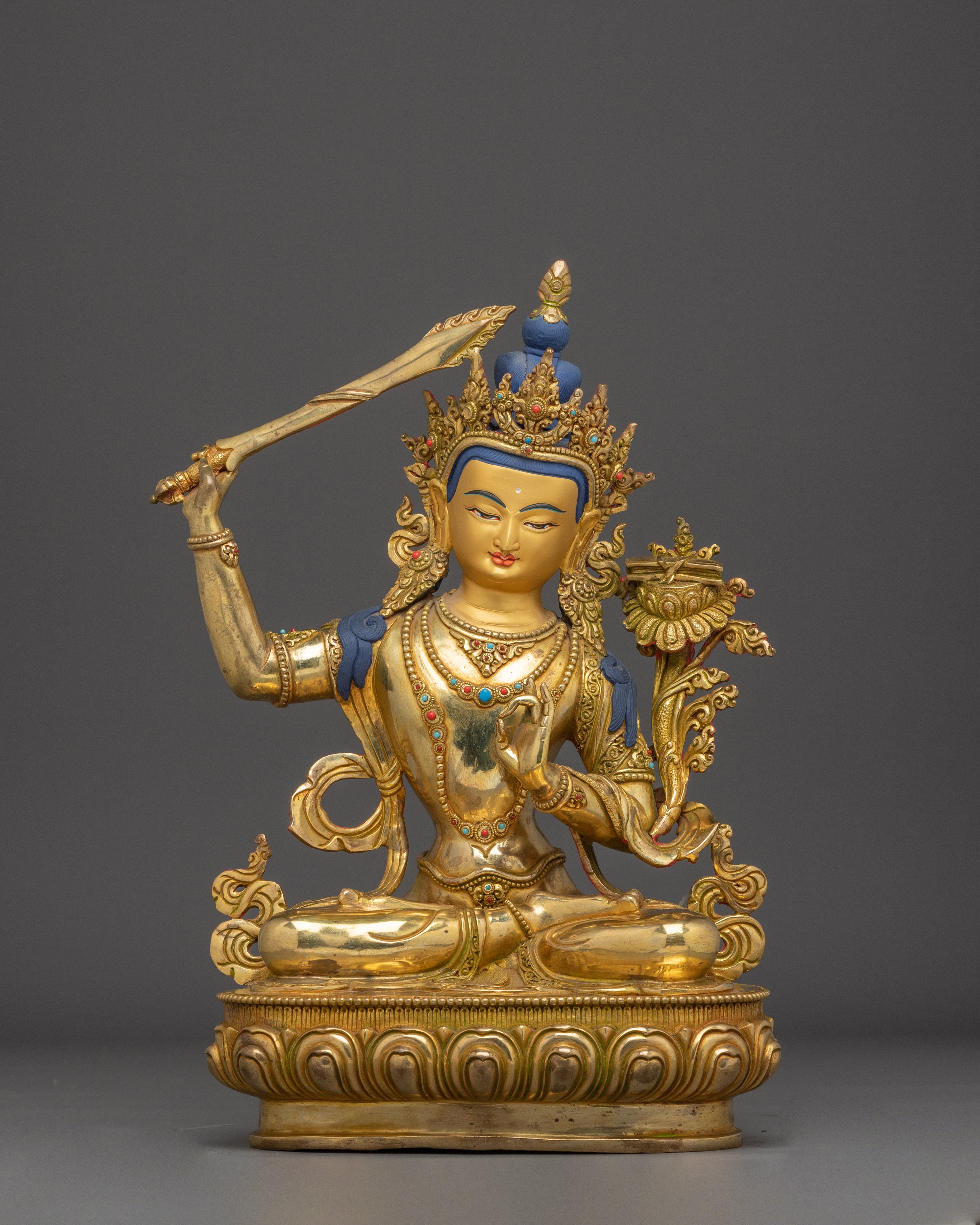 Divine Wisdom Bodhisattva Manjushri Statue