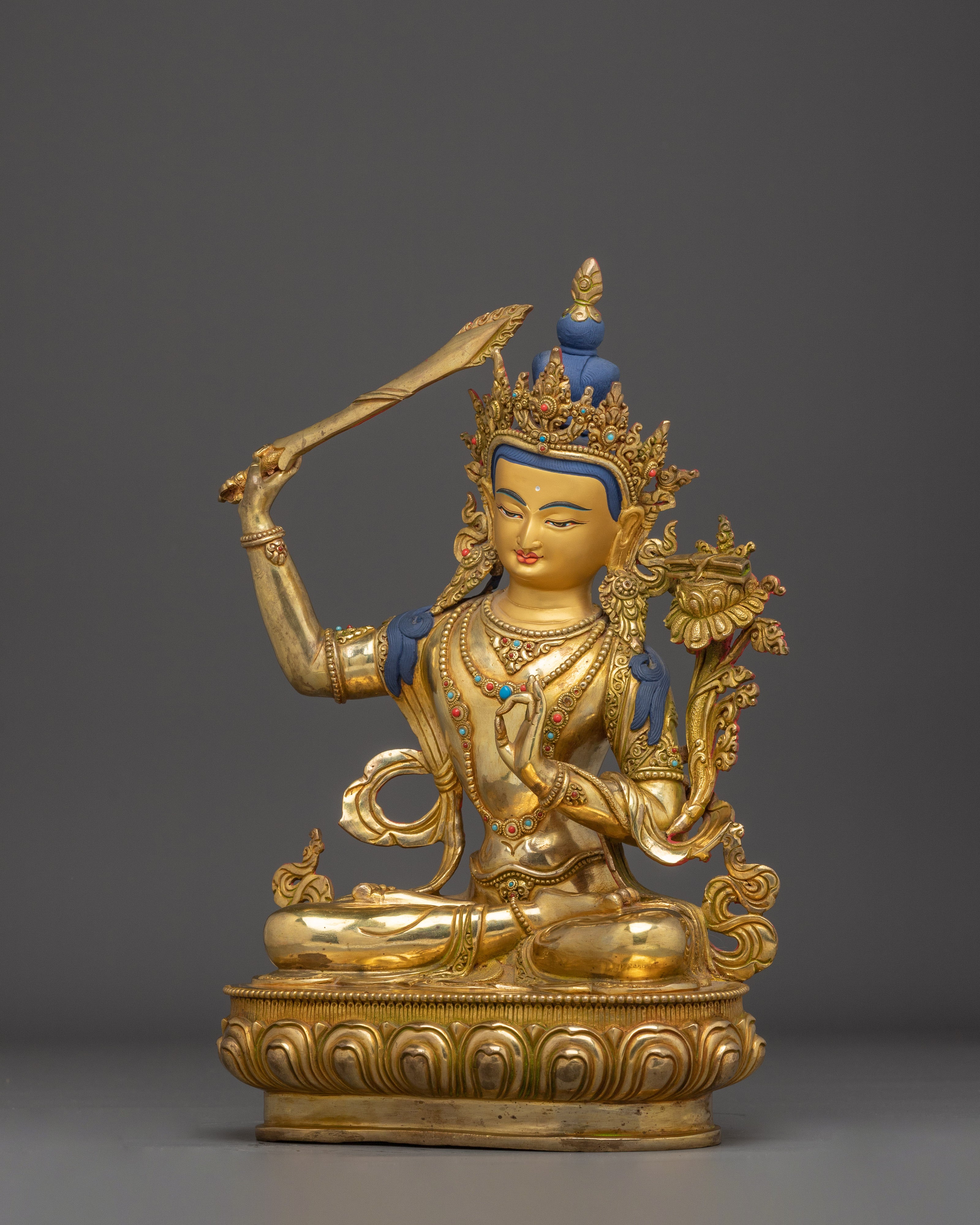 Divine Wisdom Bodhisattva Manjushri Statue