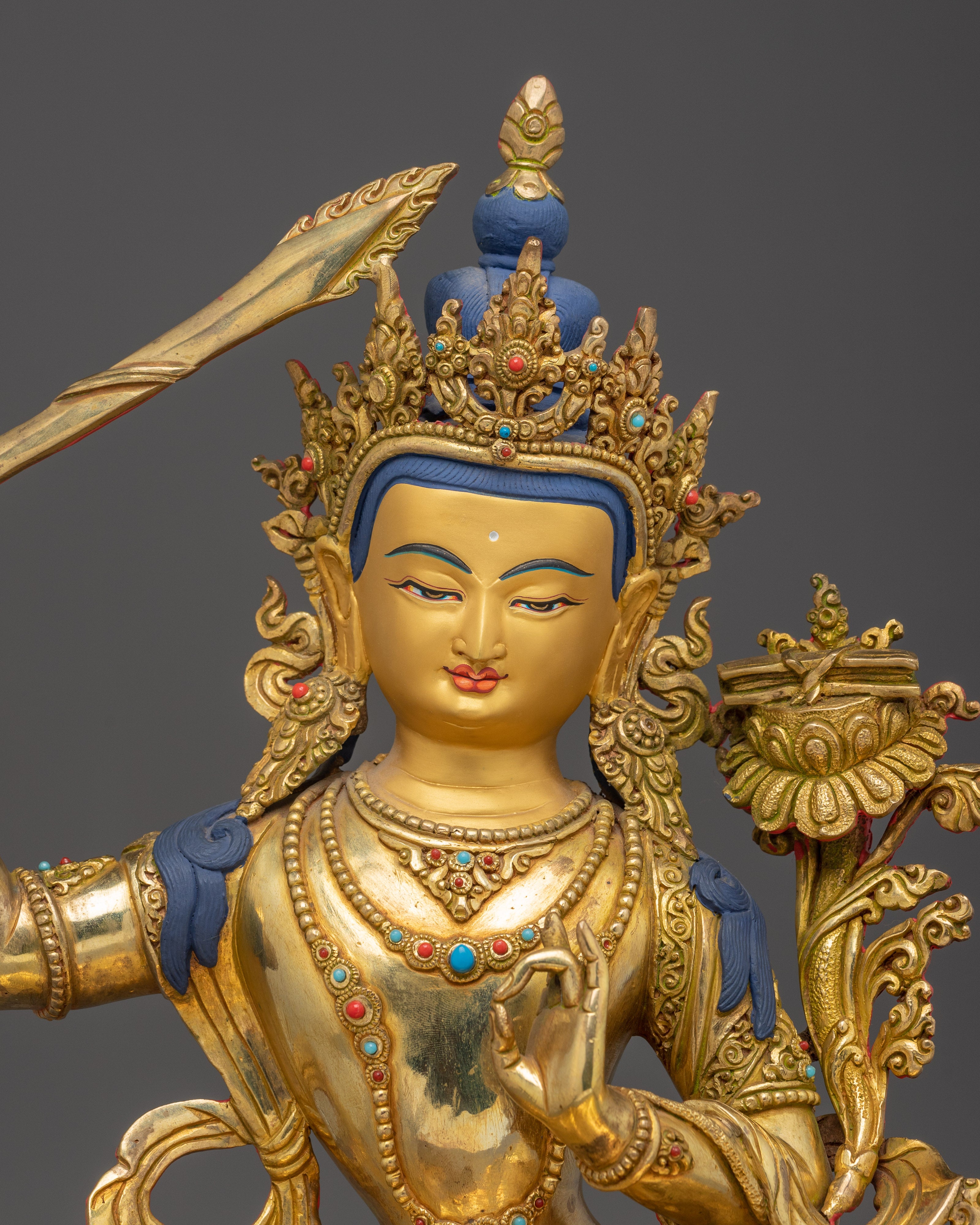 Divine Wisdom Bodhisattva Manjushri Statue