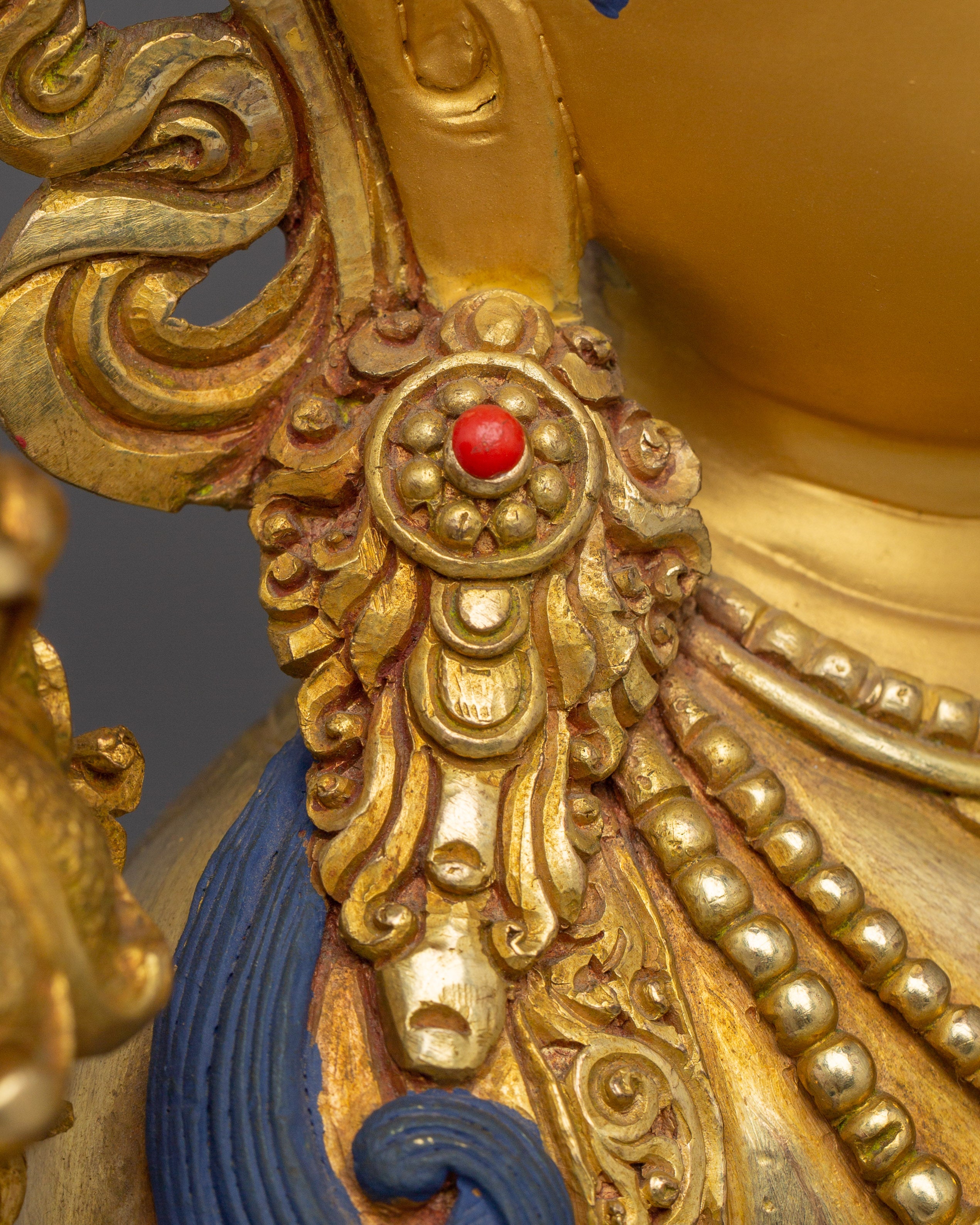 Seven-Eyed Deity White Tara Golden Statue