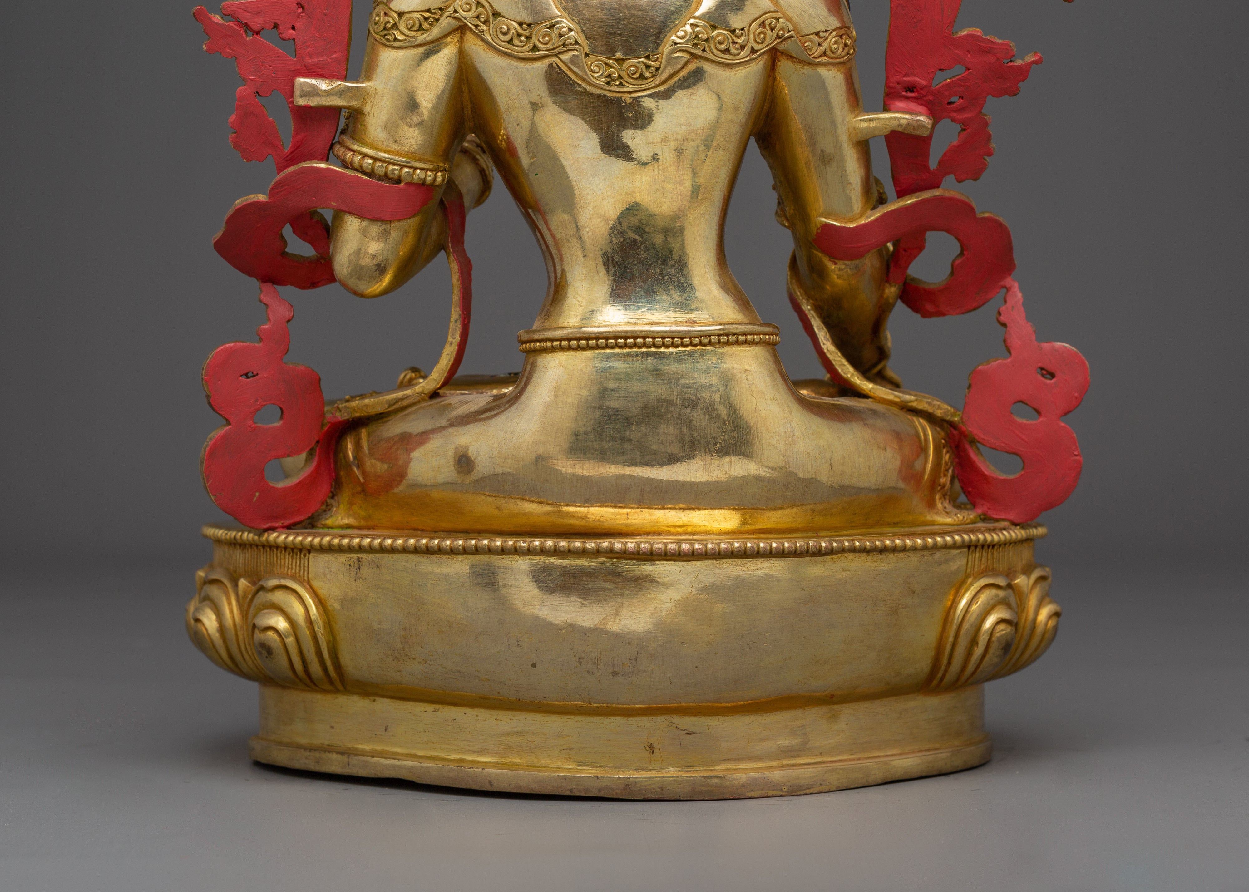 Seven-Eyed Deity White Tara Golden Statue