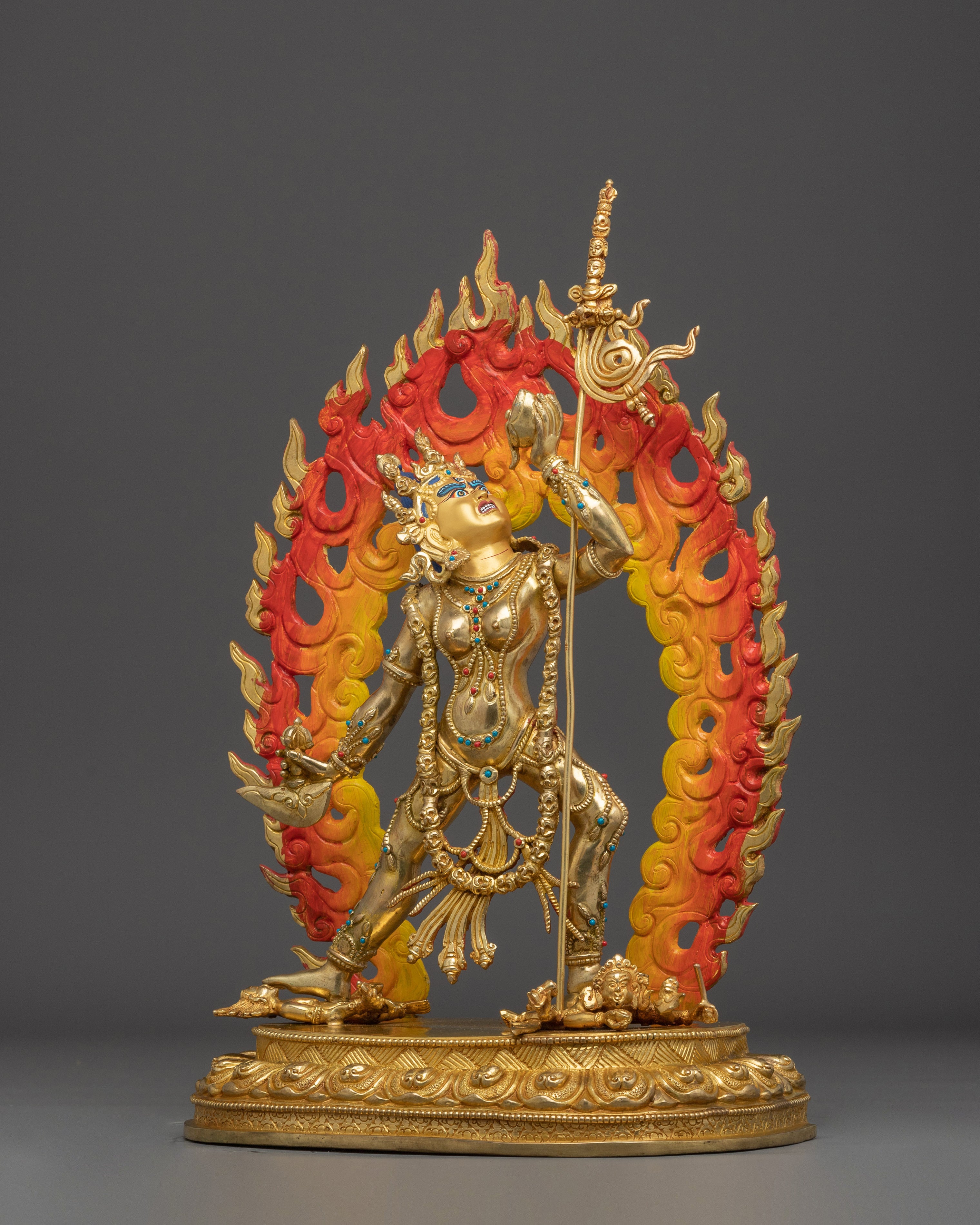 The Golden Vajrayogini Statue | Tantric Deity for Spiritual Empowerment