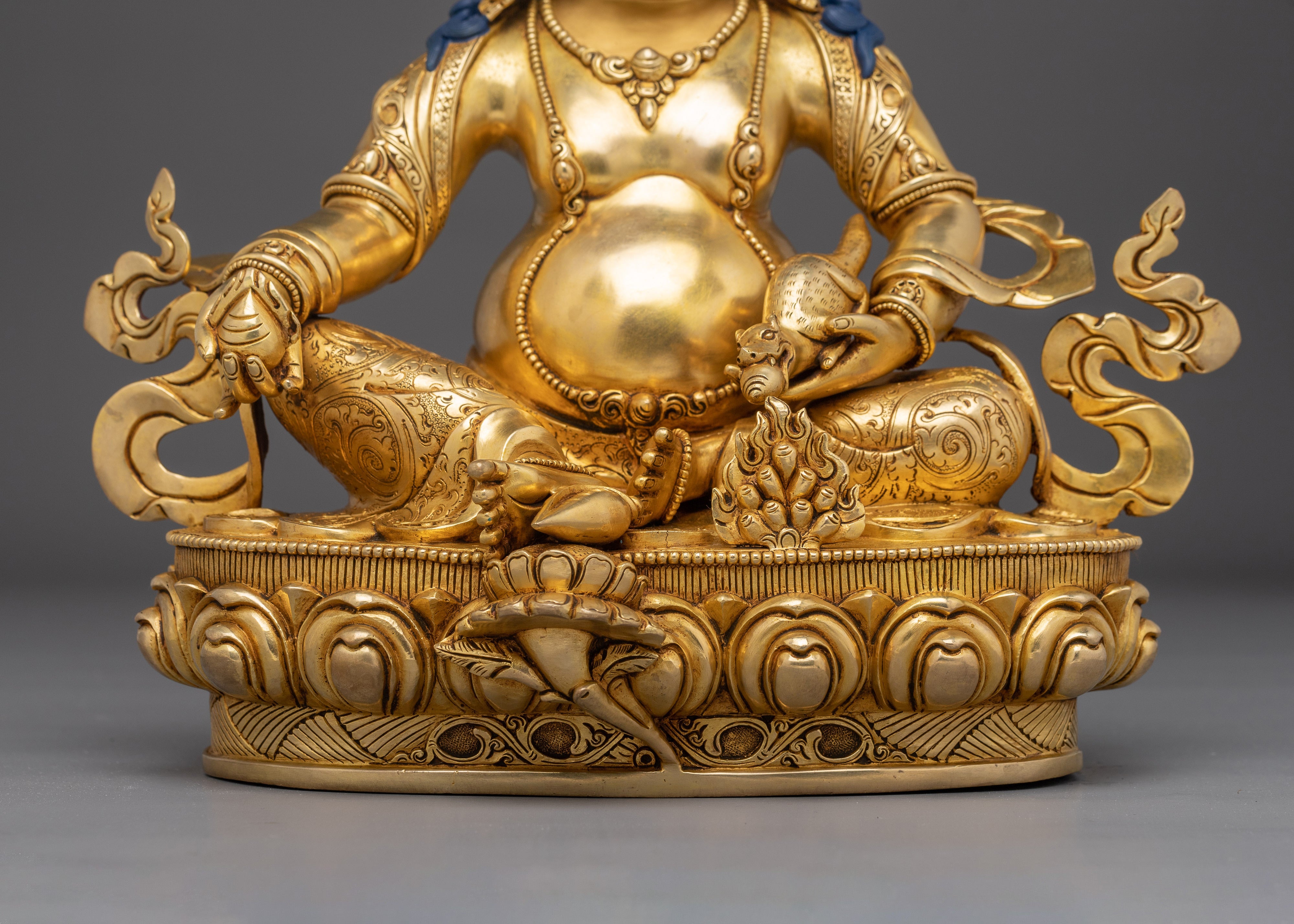 Dzambhala Statue: Buddhist Abundance Icon | Vajrayana Wealth Deity