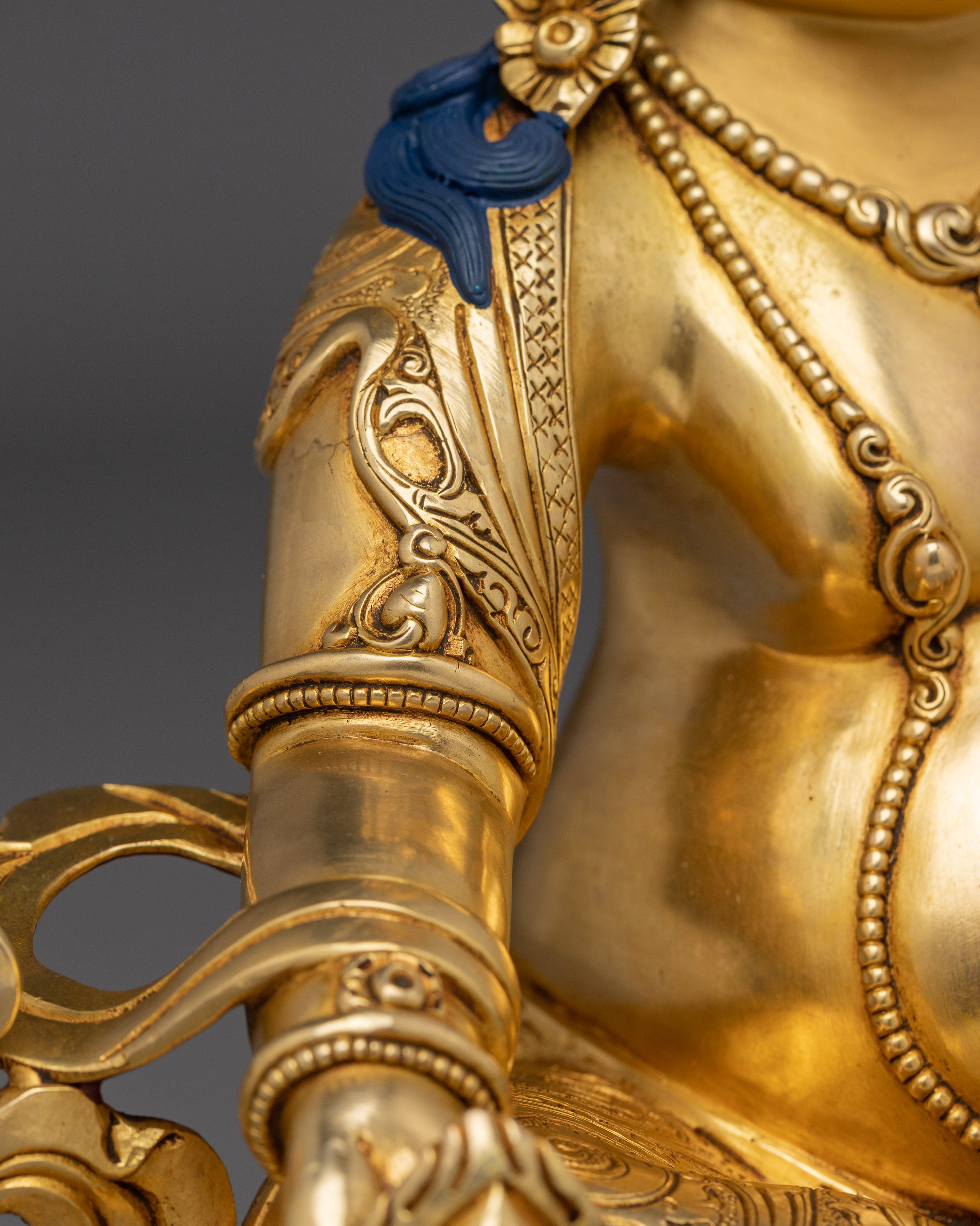 Dzambhala Statue: Buddhist Abundance Icon | Vajrayana Wealth Deity