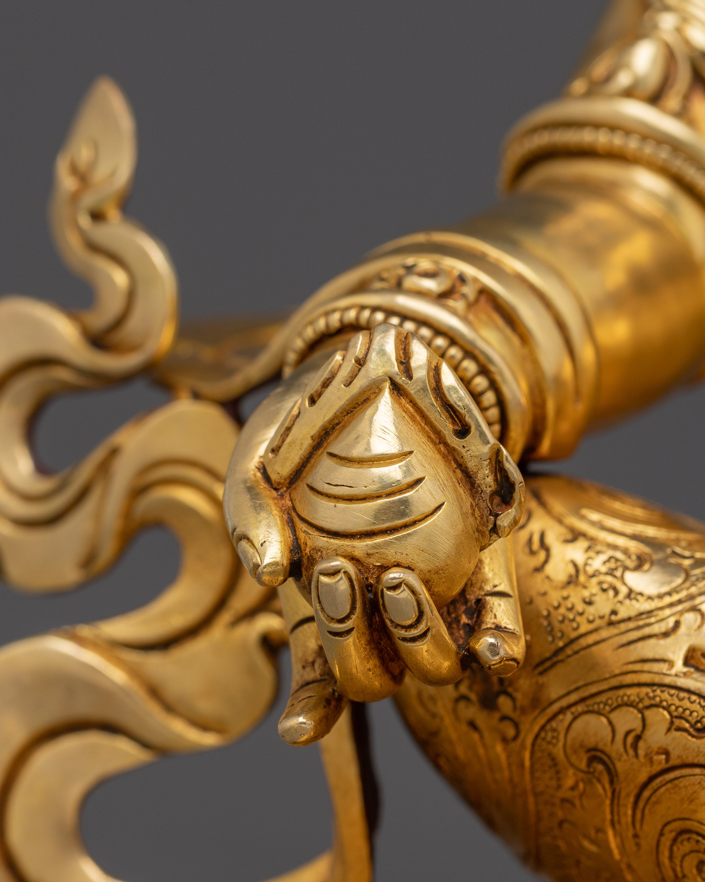 Dzambhala Statue: Buddhist Abundance Icon | Vajrayana Wealth Deity