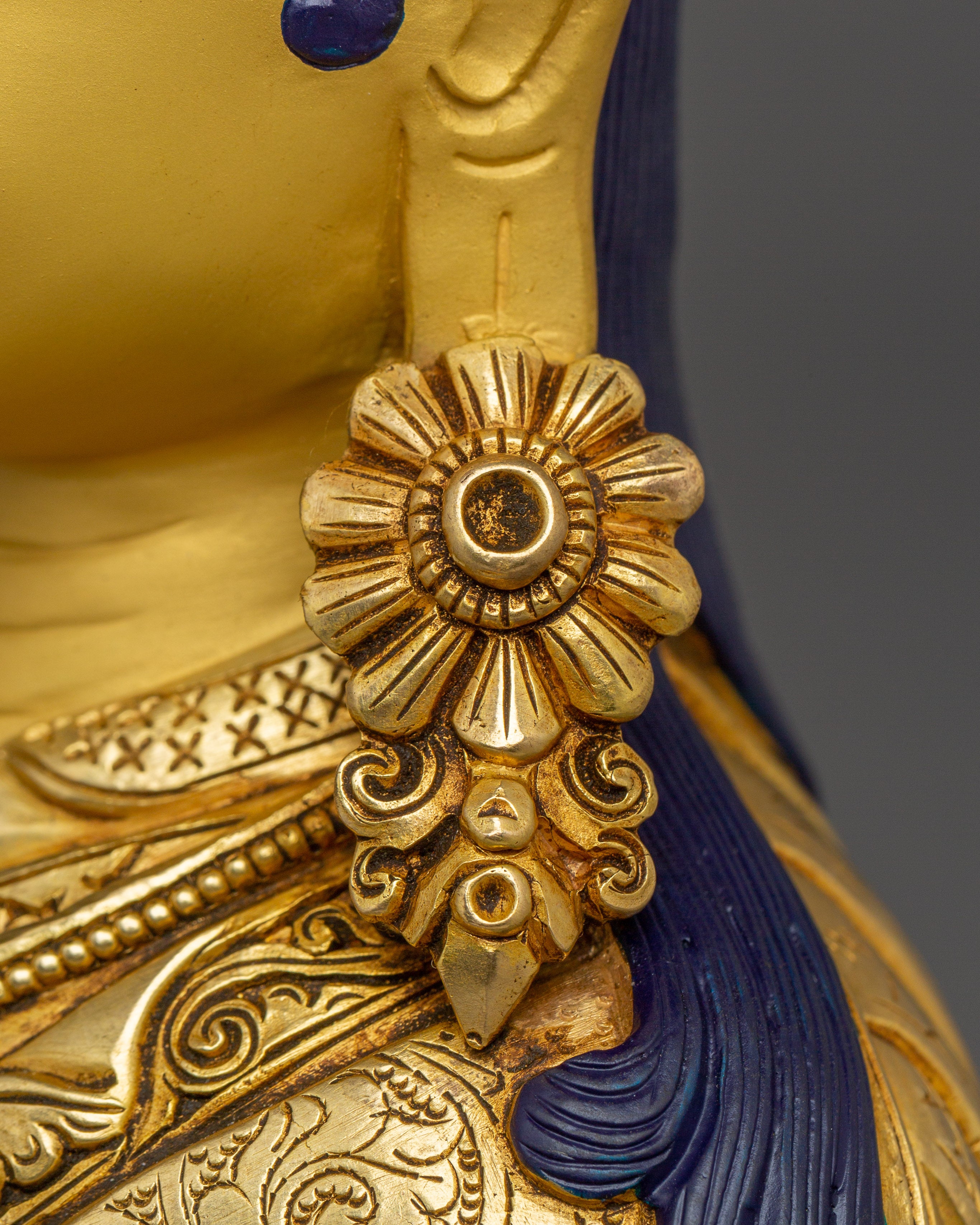 The Golden Guru Rinpoche Statue | Himalayan Handcrafted Artwork