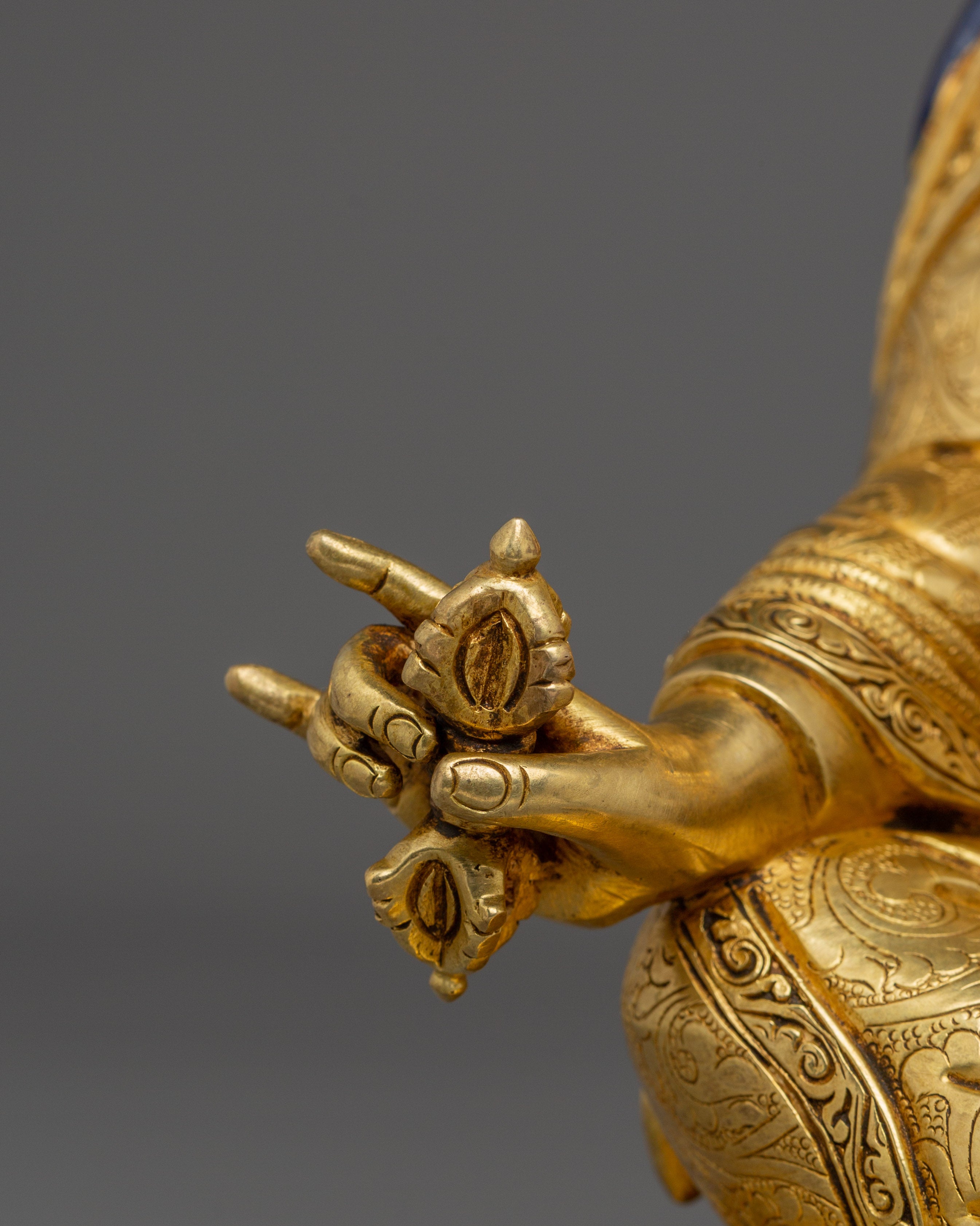 The Golden Guru Rinpoche Statue | Himalayan Handcrafted Artwork