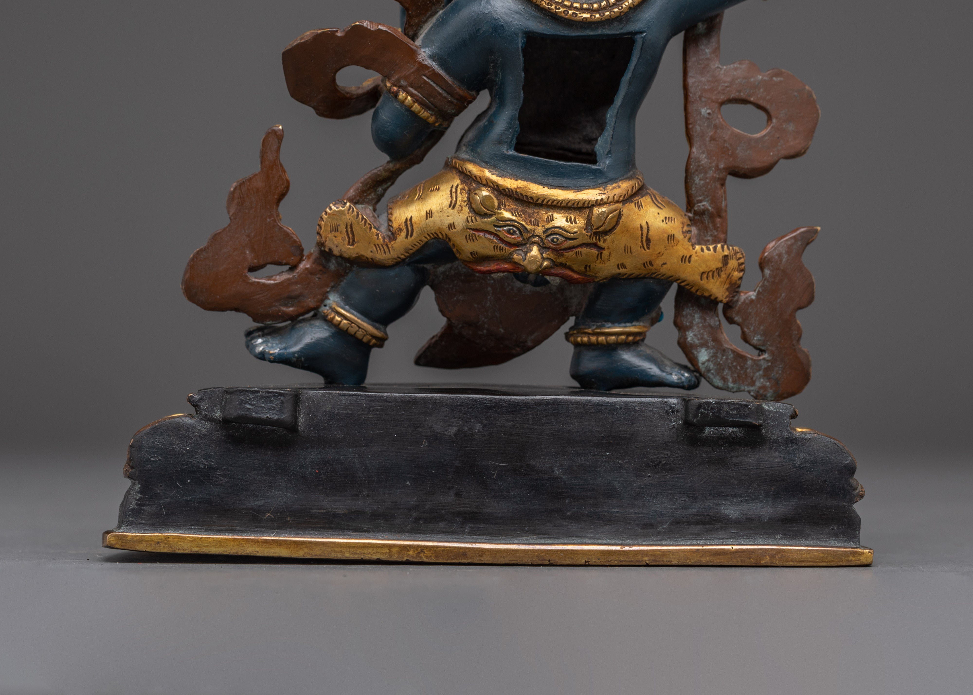 Gold Gilded Icon Vajrapani | Meditation Idol