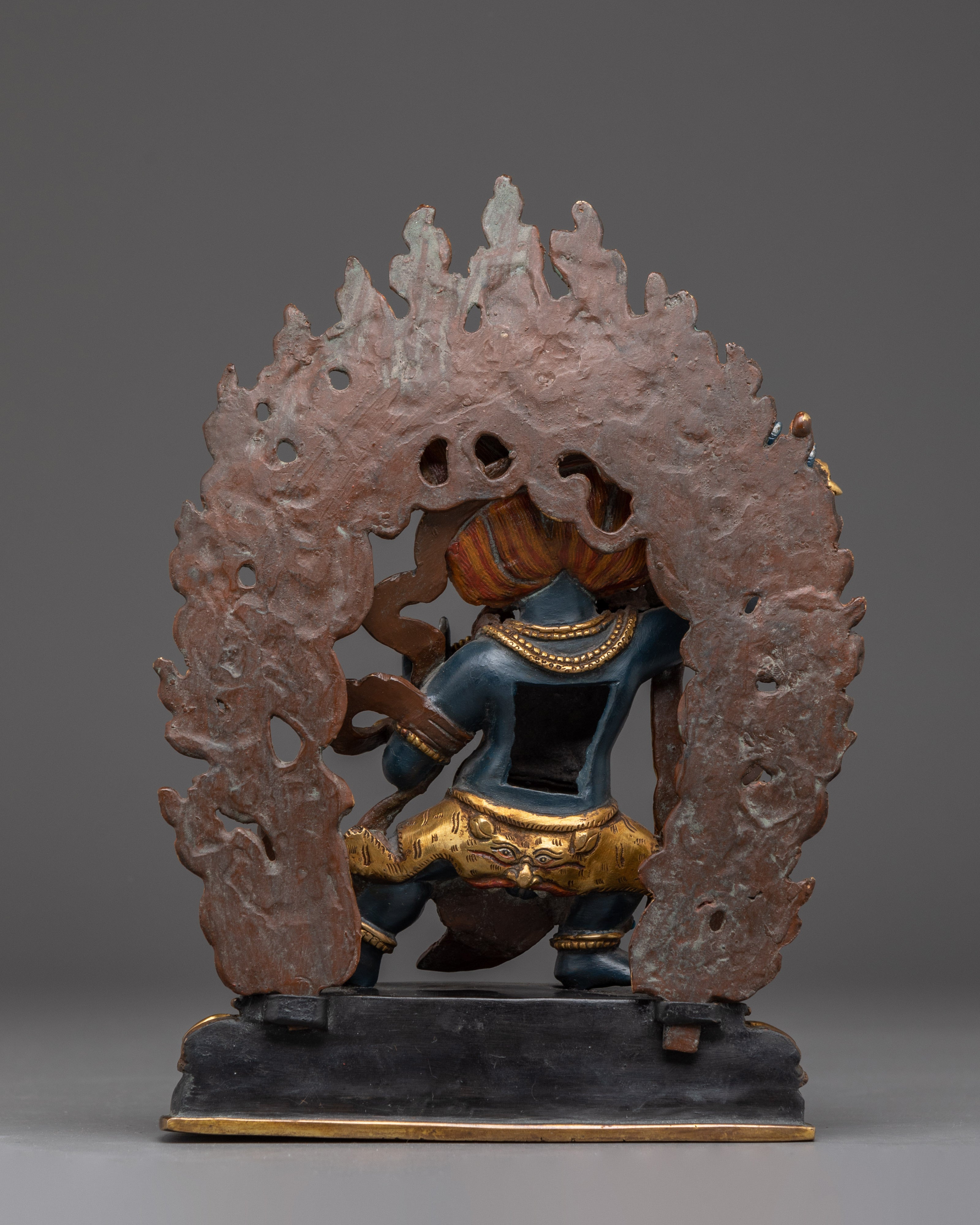 Gold Gilded Icon Vajrapani | Meditation Idol