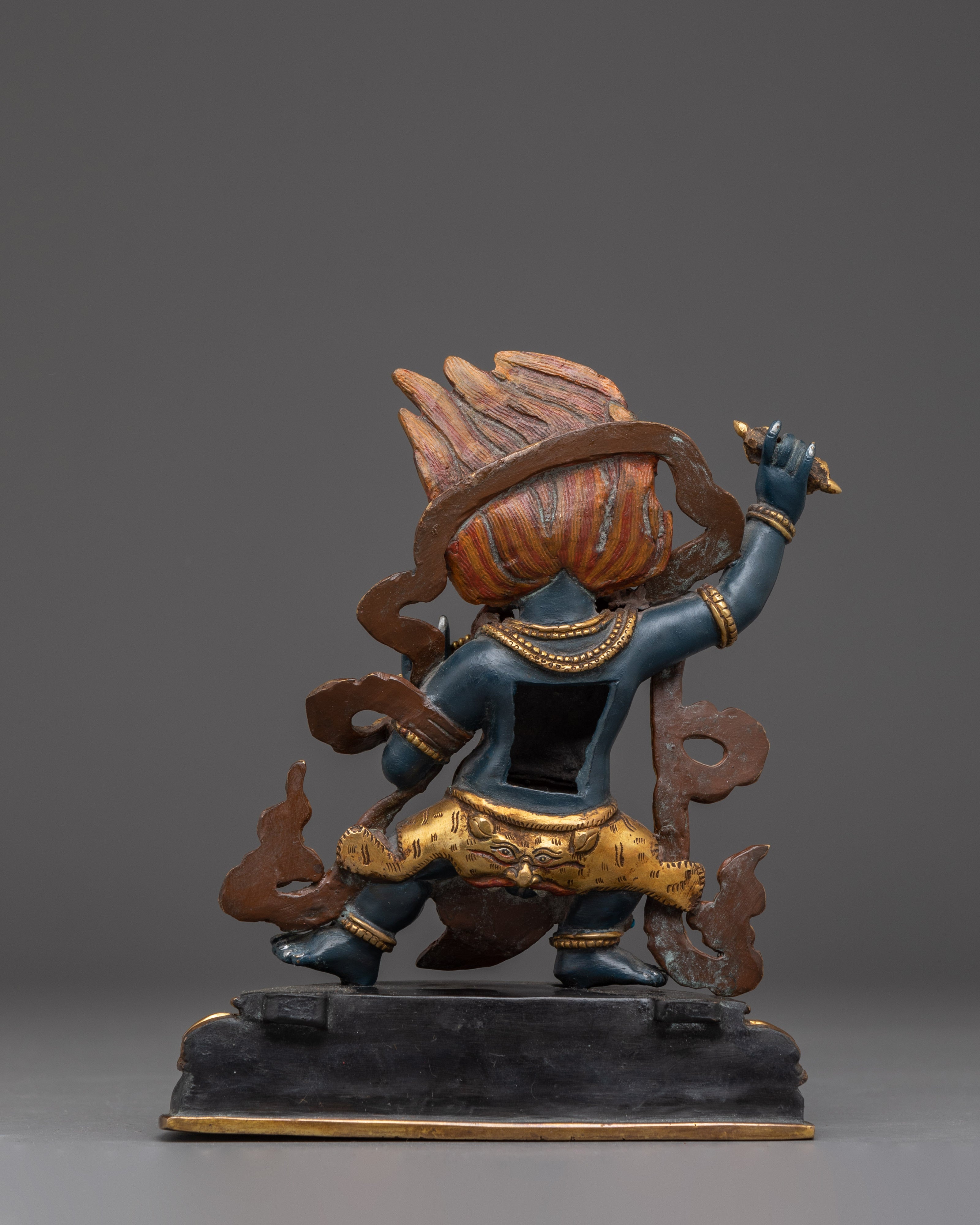 Gold Gilded Icon Vajrapani | Meditation Idol