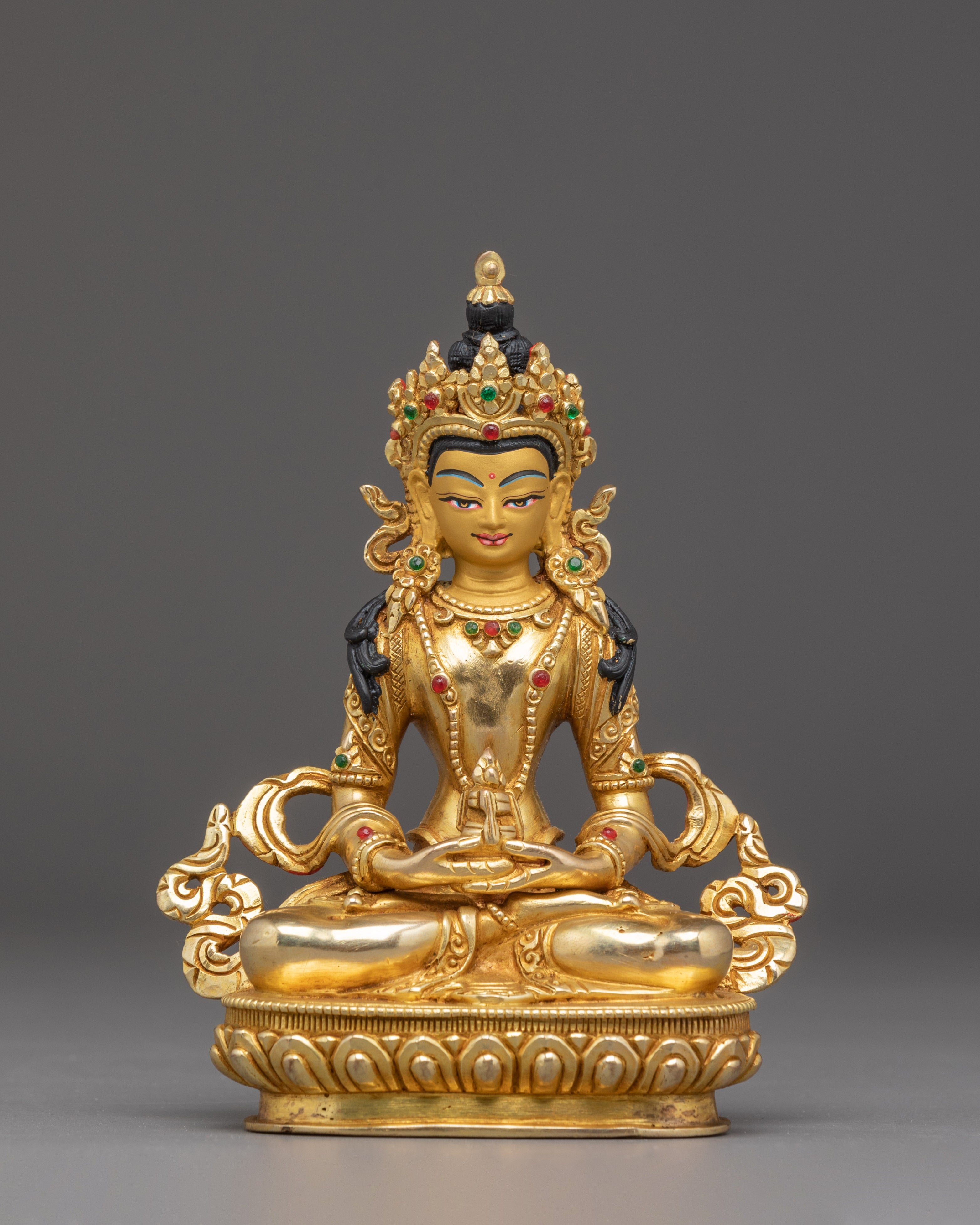 5.7 Inches Amitayus Statue | Tibetan Buddha of Infinite Life