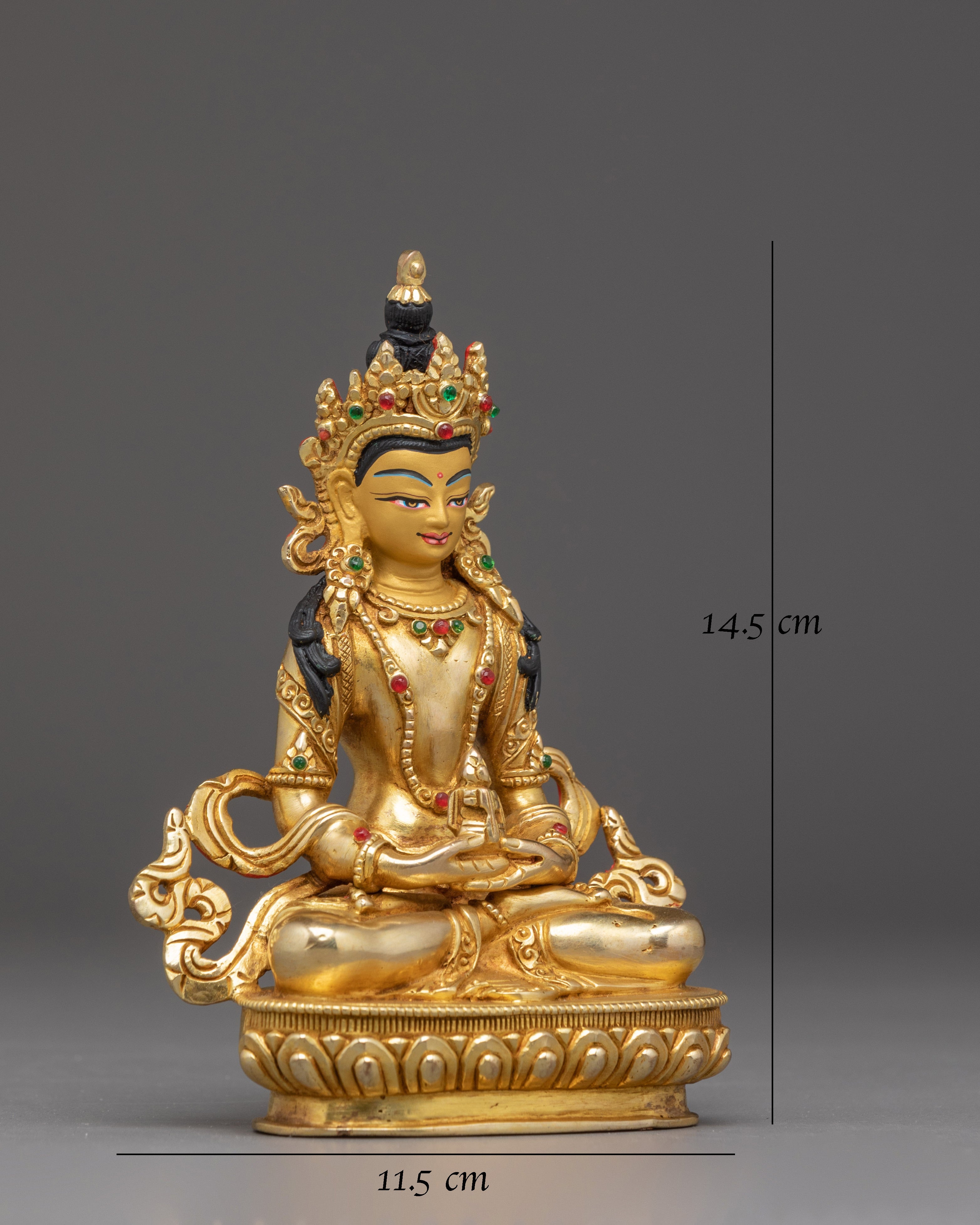 5.7 Inches Amitayus Statue | Tibetan Buddha of Infinite Life