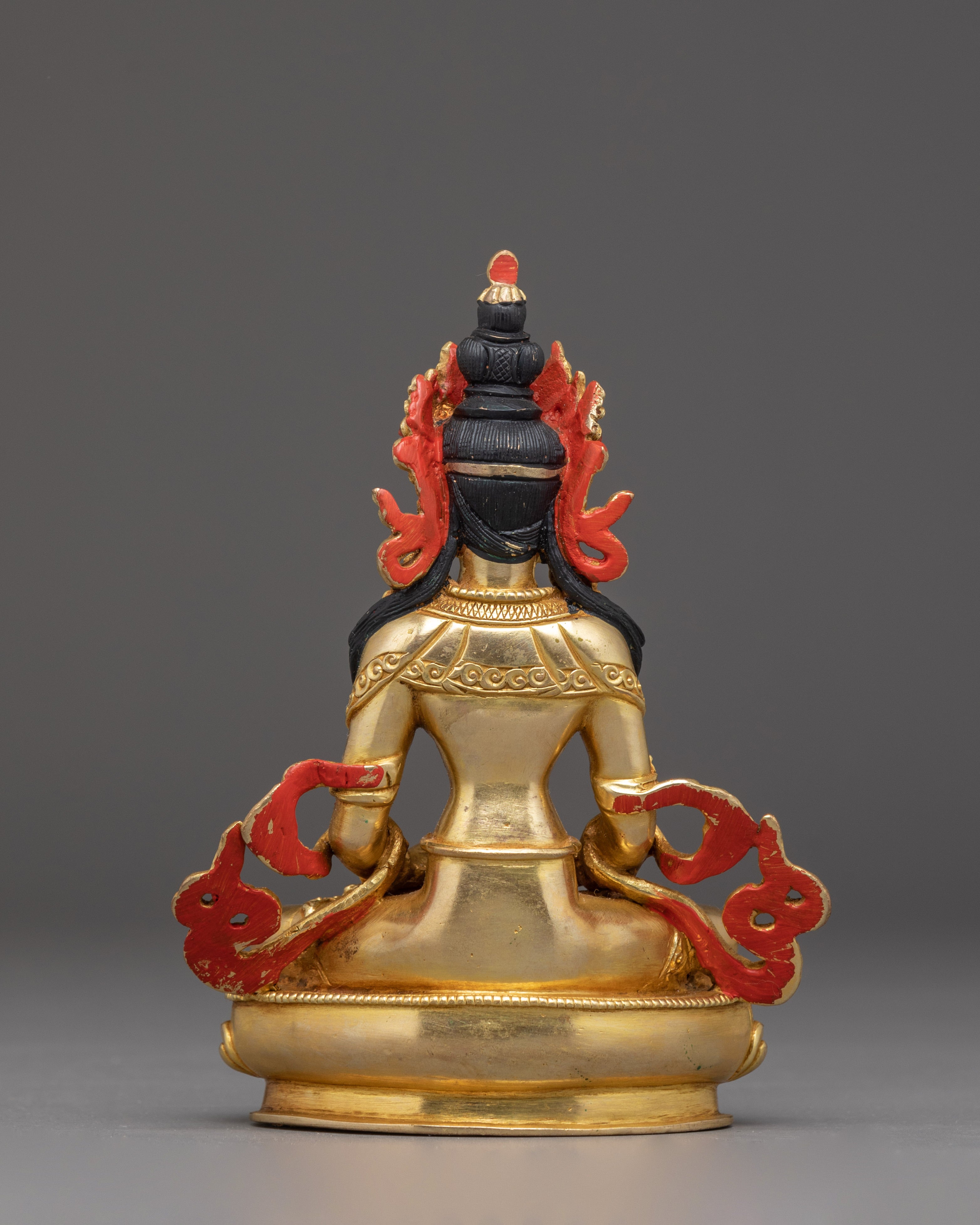 5.7 Inches Amitayus Statue | Tibetan Buddha of Infinite Life