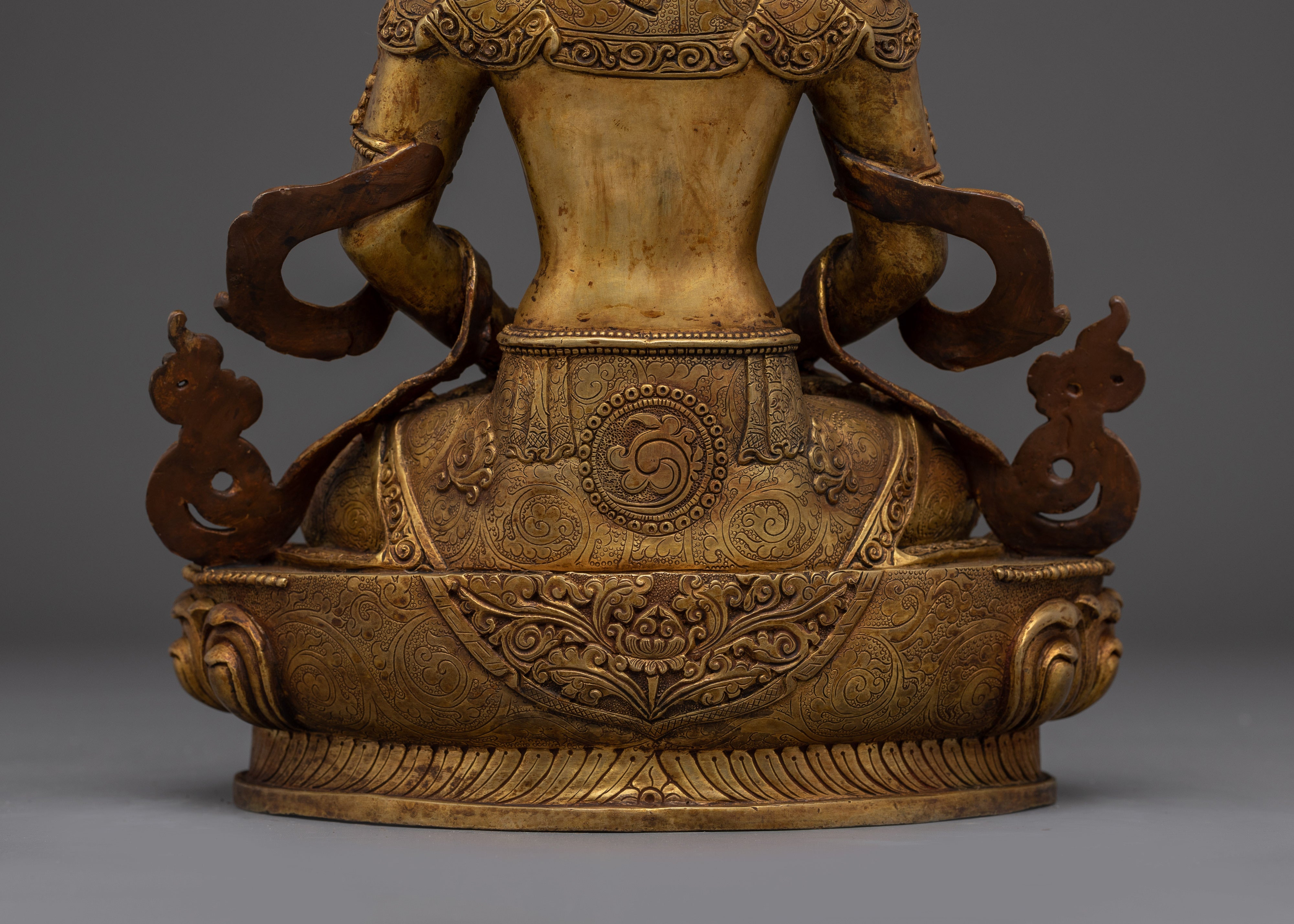 Amitayus, Pure Land Deity | Himalayan Handcrafted Gold Icon