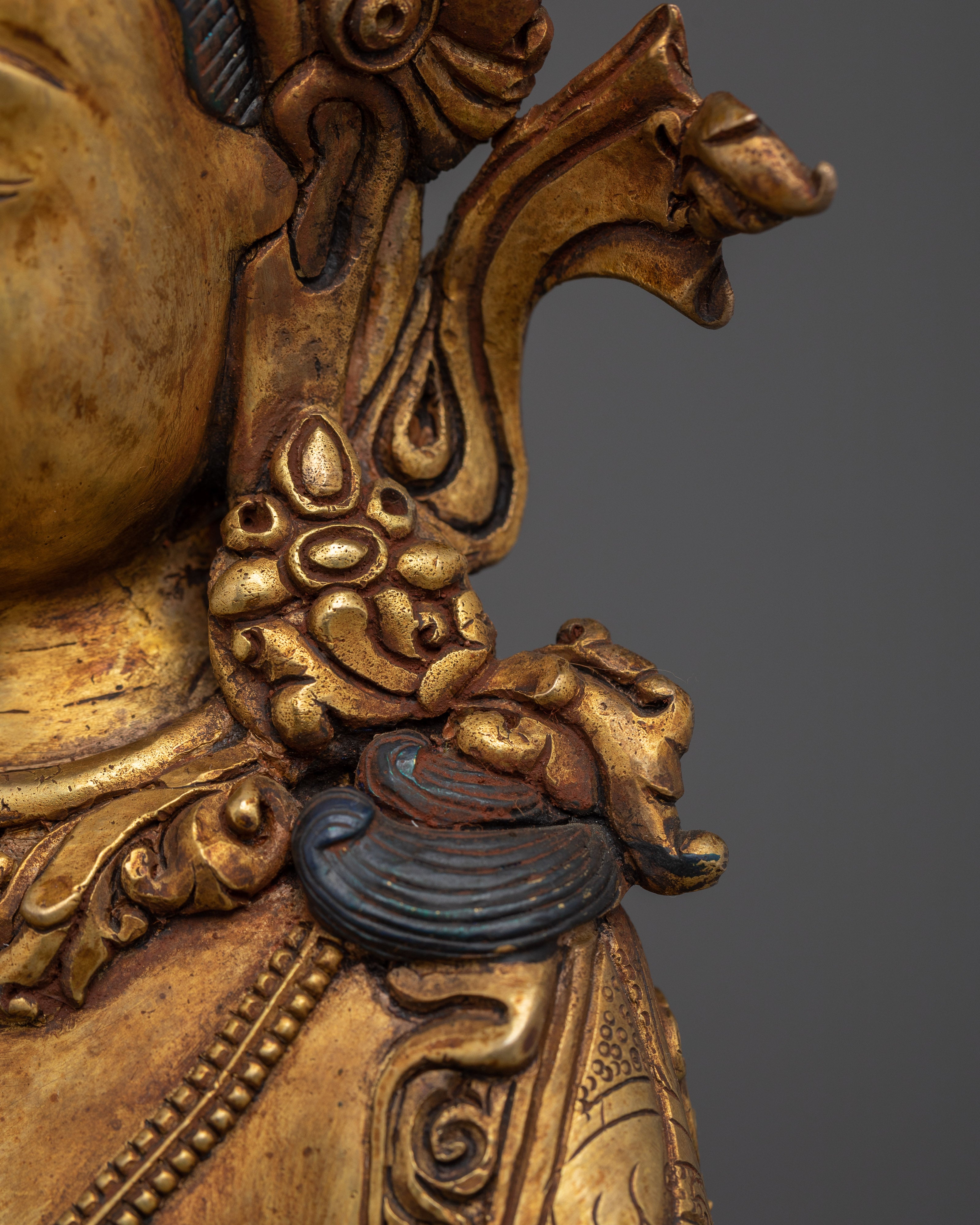 Amitayus, Pure Land Deity | Himalayan Handcrafted Gold Icon