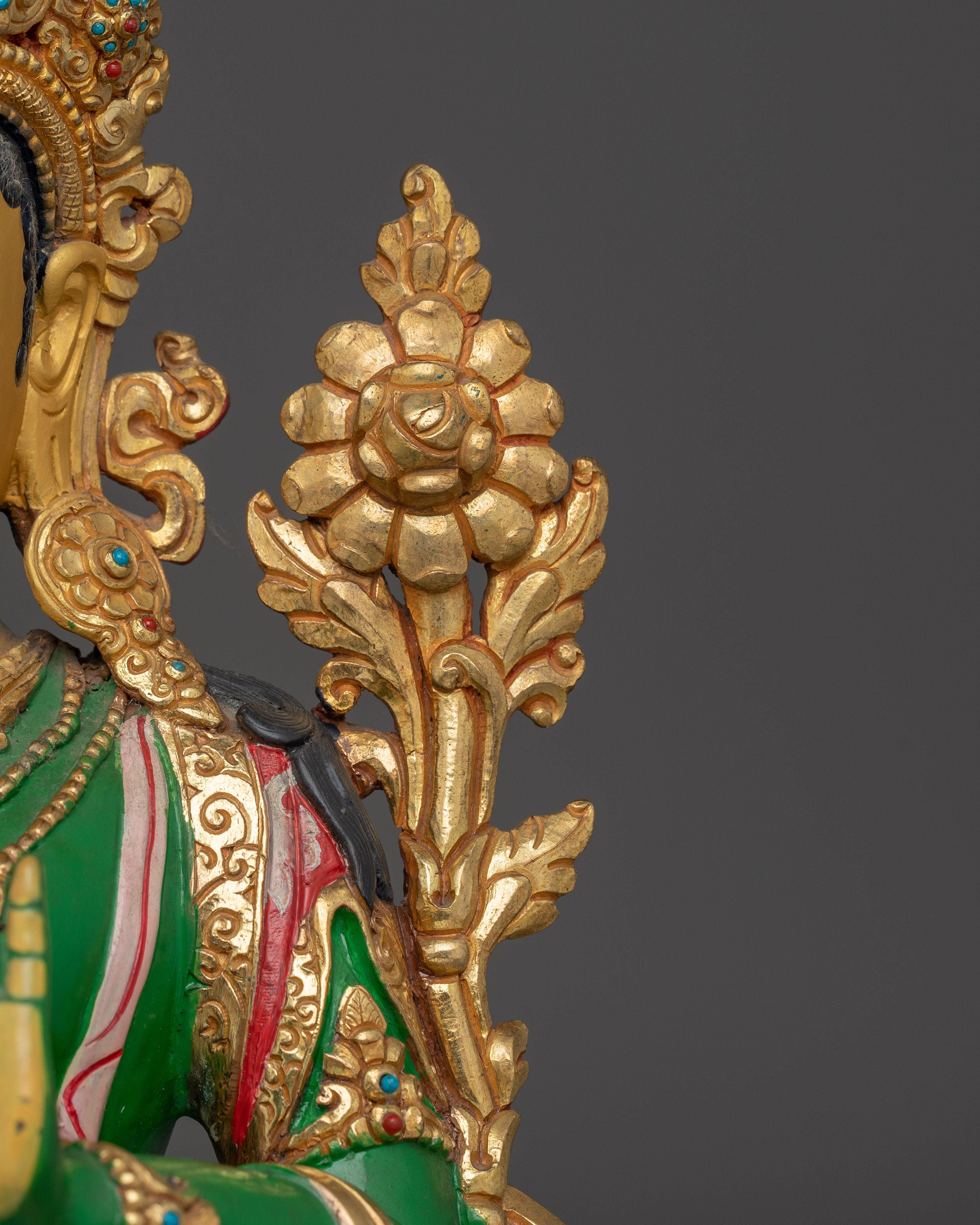 Mother Green Tara Handmade Statue | Divine Female Buddha