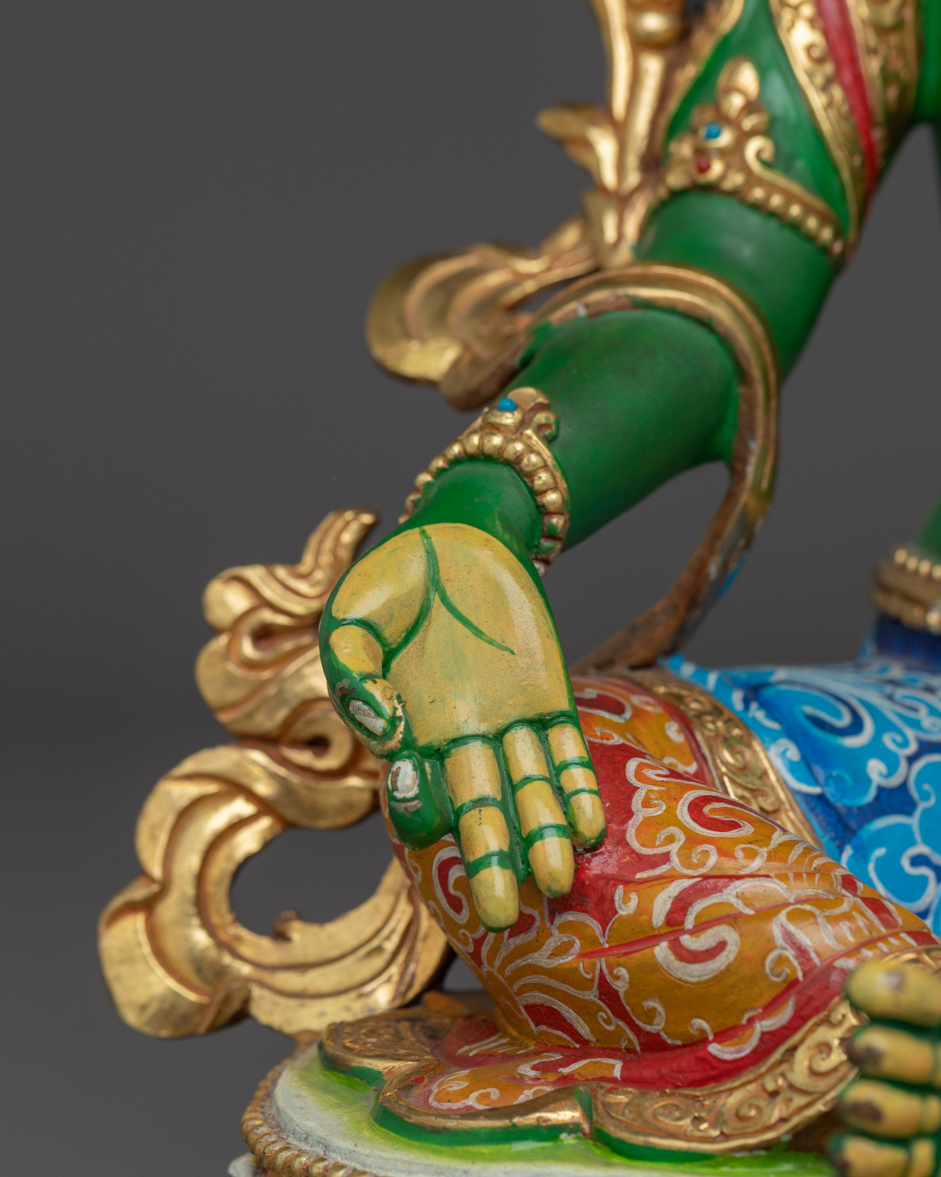 Mother Green Tara Handmade Statue | Divine Female Buddha
