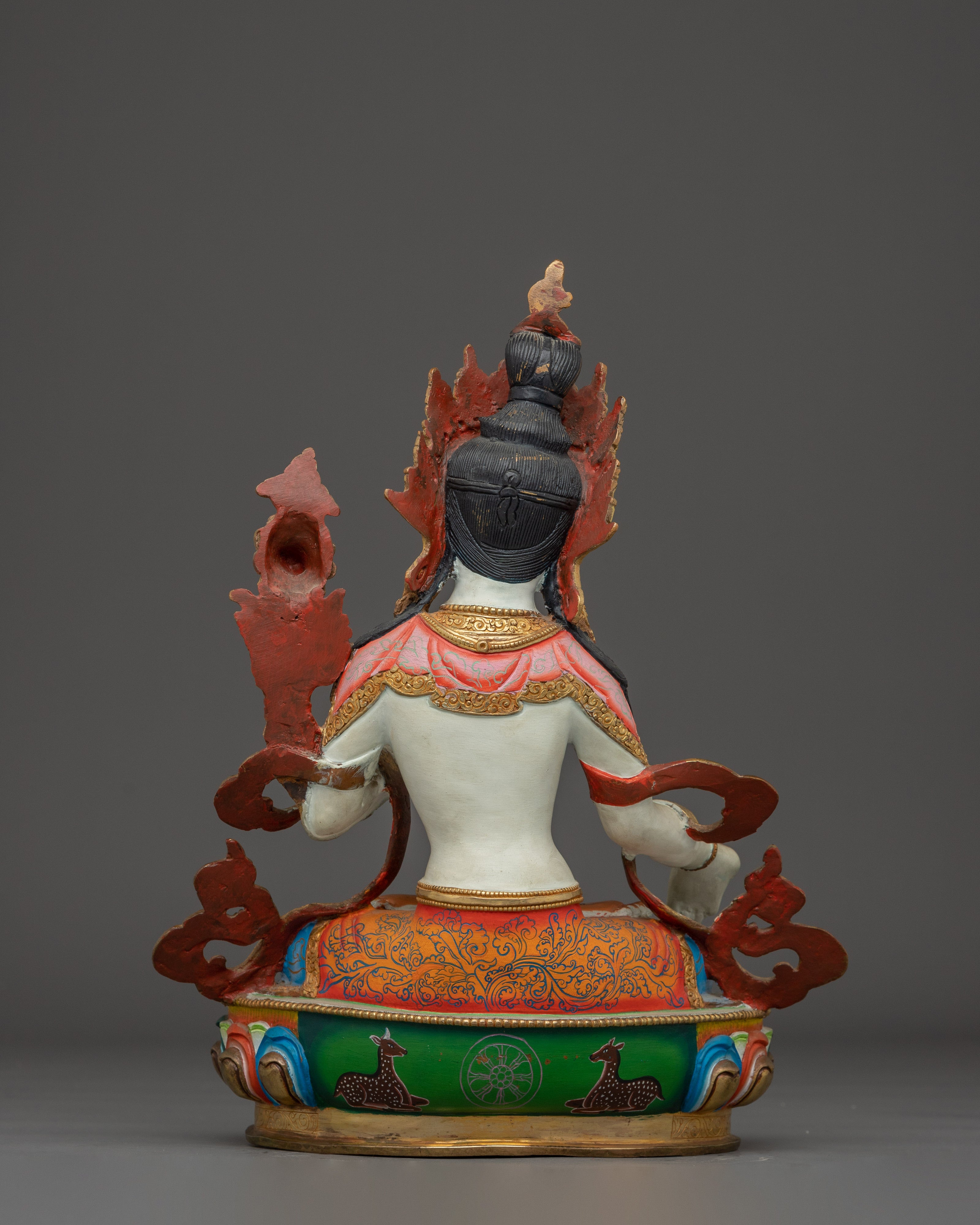 Handcrafted White Tara Statue | Healing Deity for Peace and Longevity