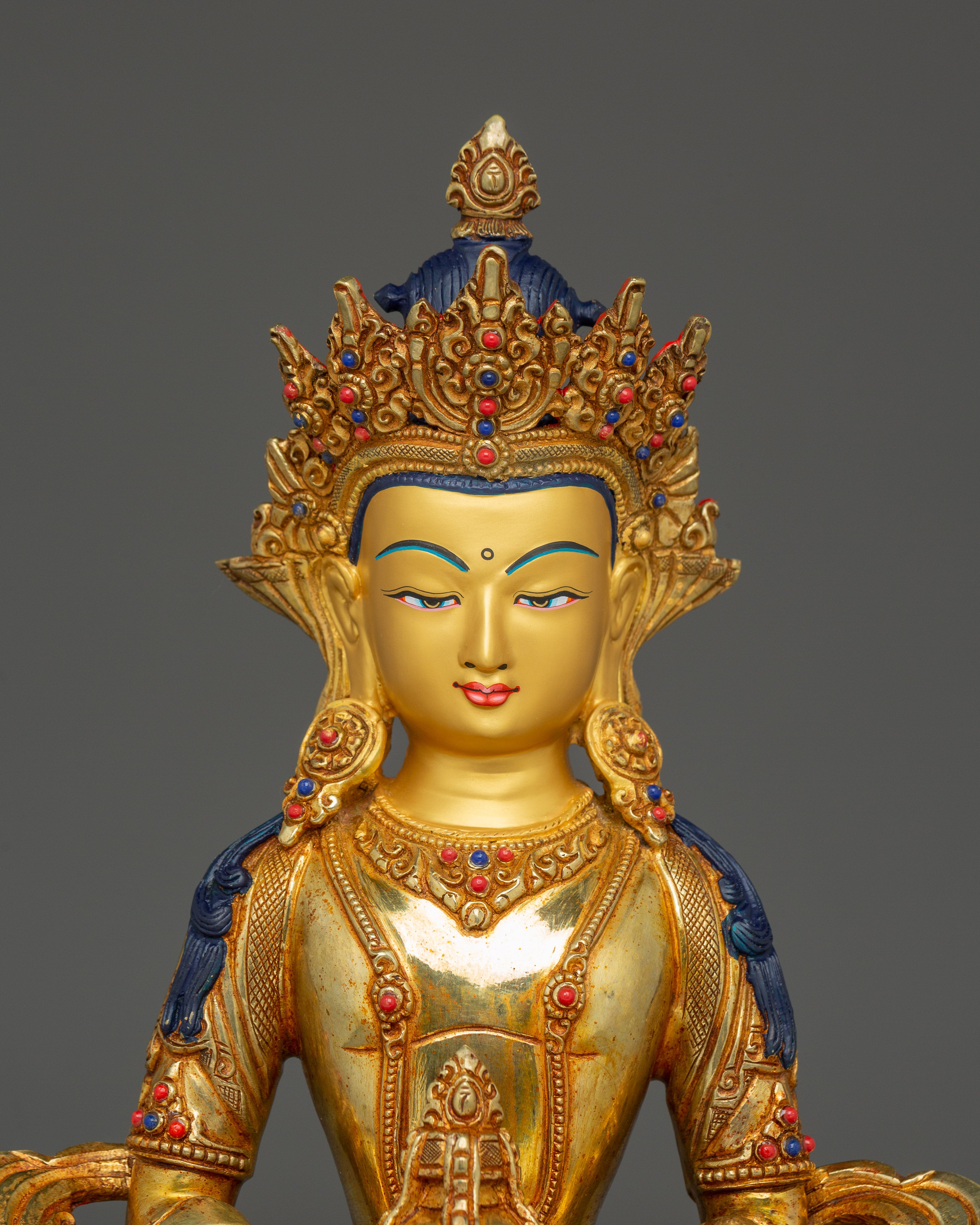 Buddhist Longevity Icon Amitayus Statue