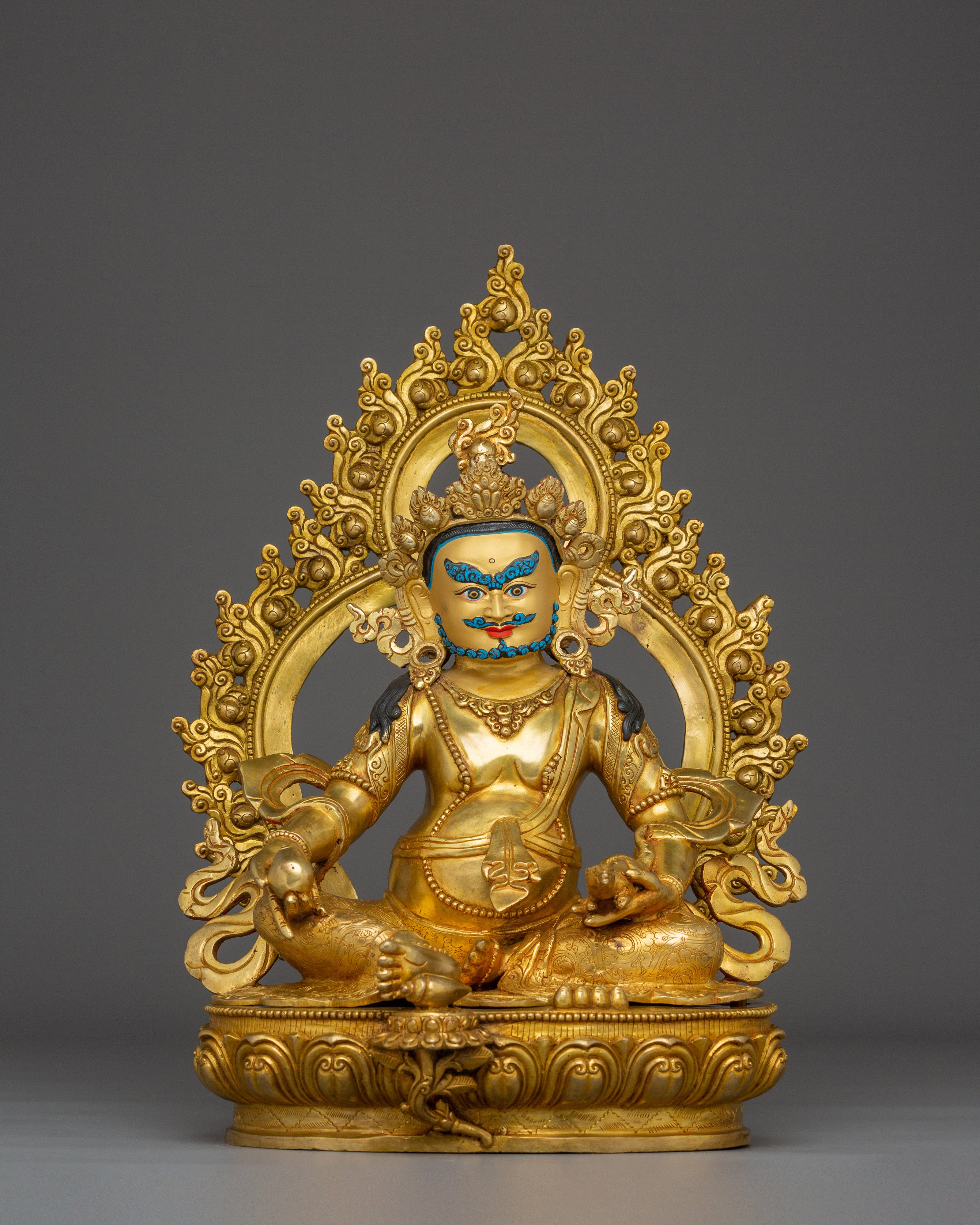 Radiant Dzambhala Statue: The Lord of Wealth