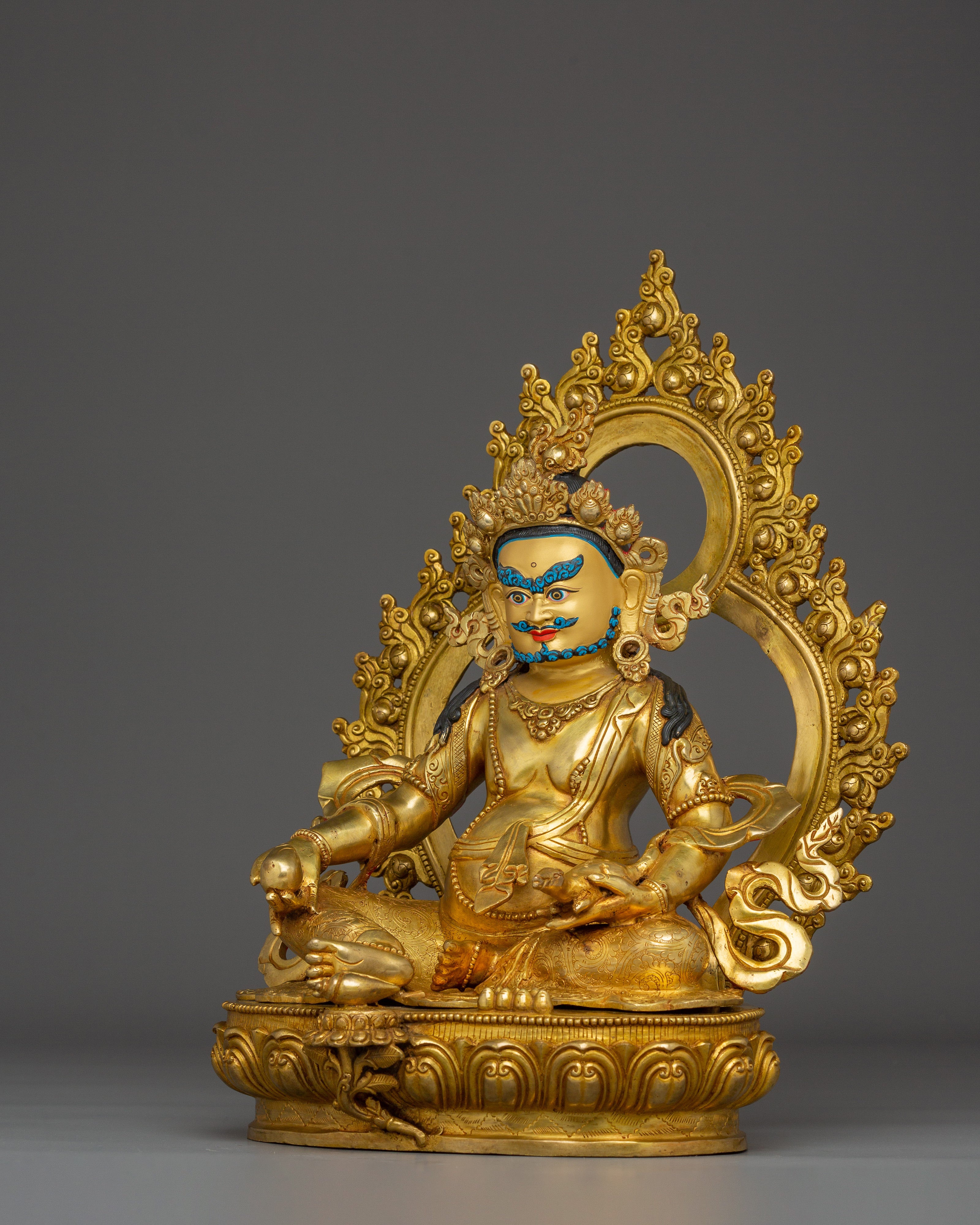 Radiant Dzambhala Statue: The Lord of Wealth
