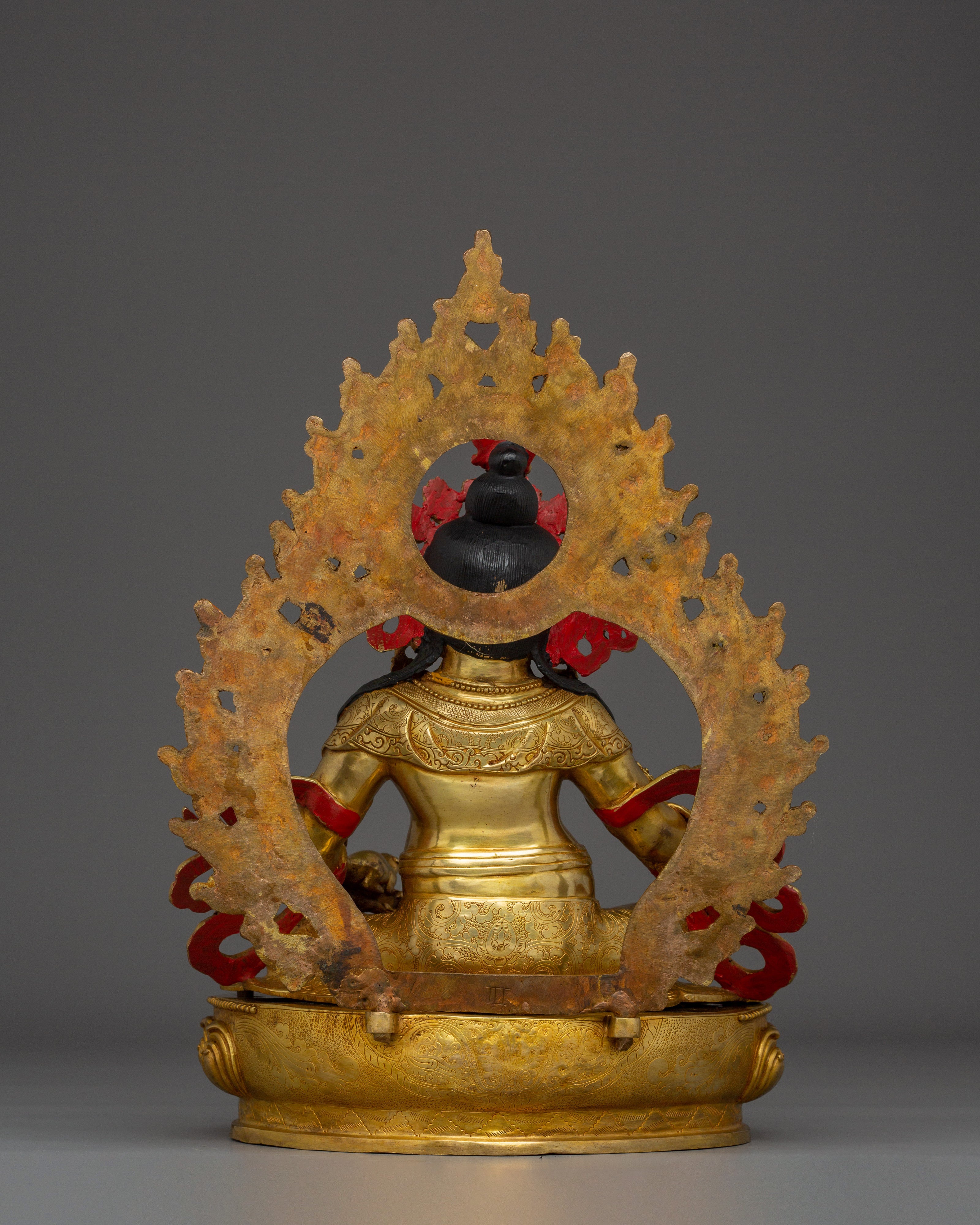 Radiant Dzambhala Statue: The Lord of Wealth