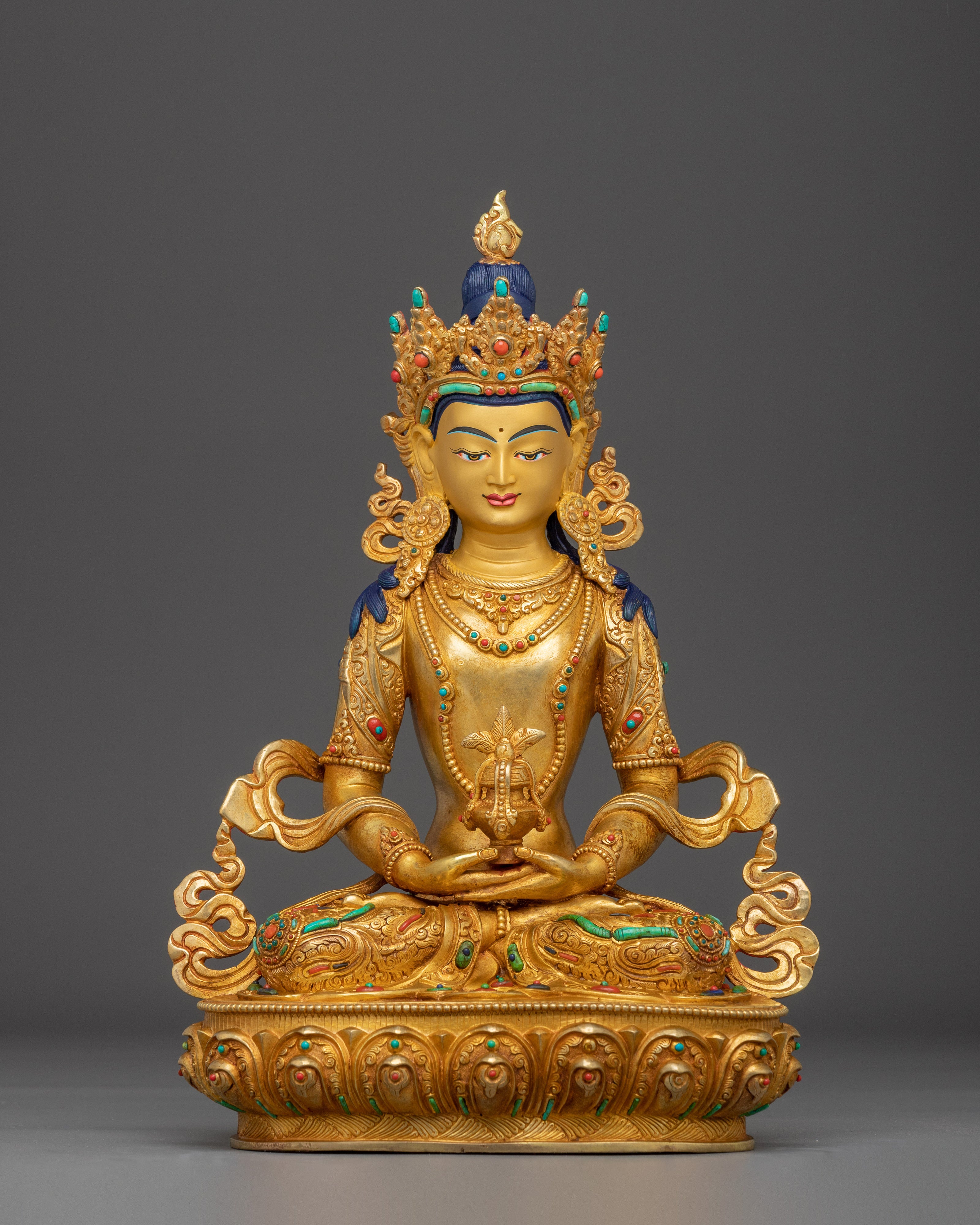 Amitayus Sculpture: Infinite Life Buddha