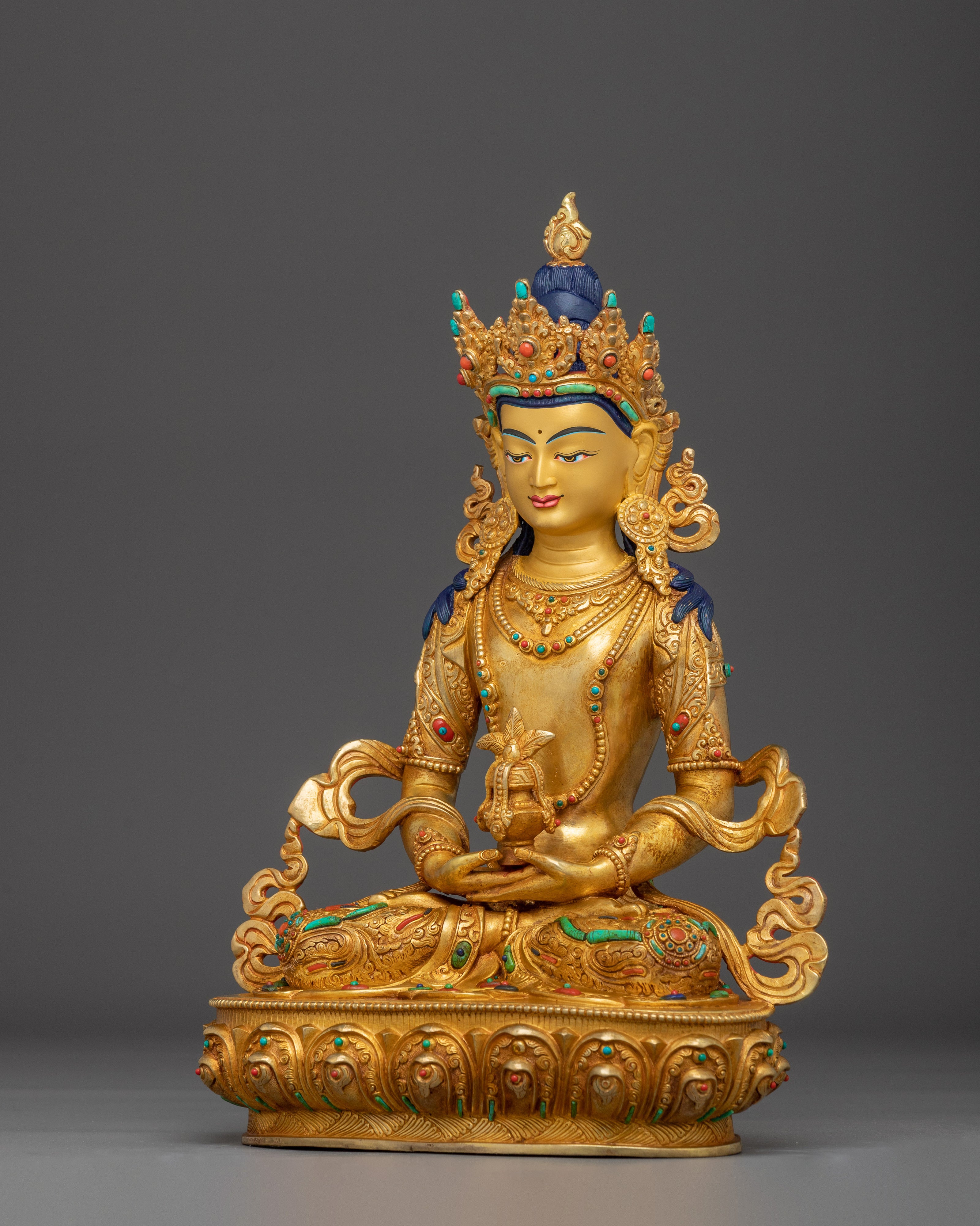 Amitayus Sculpture: Infinite Life Buddha