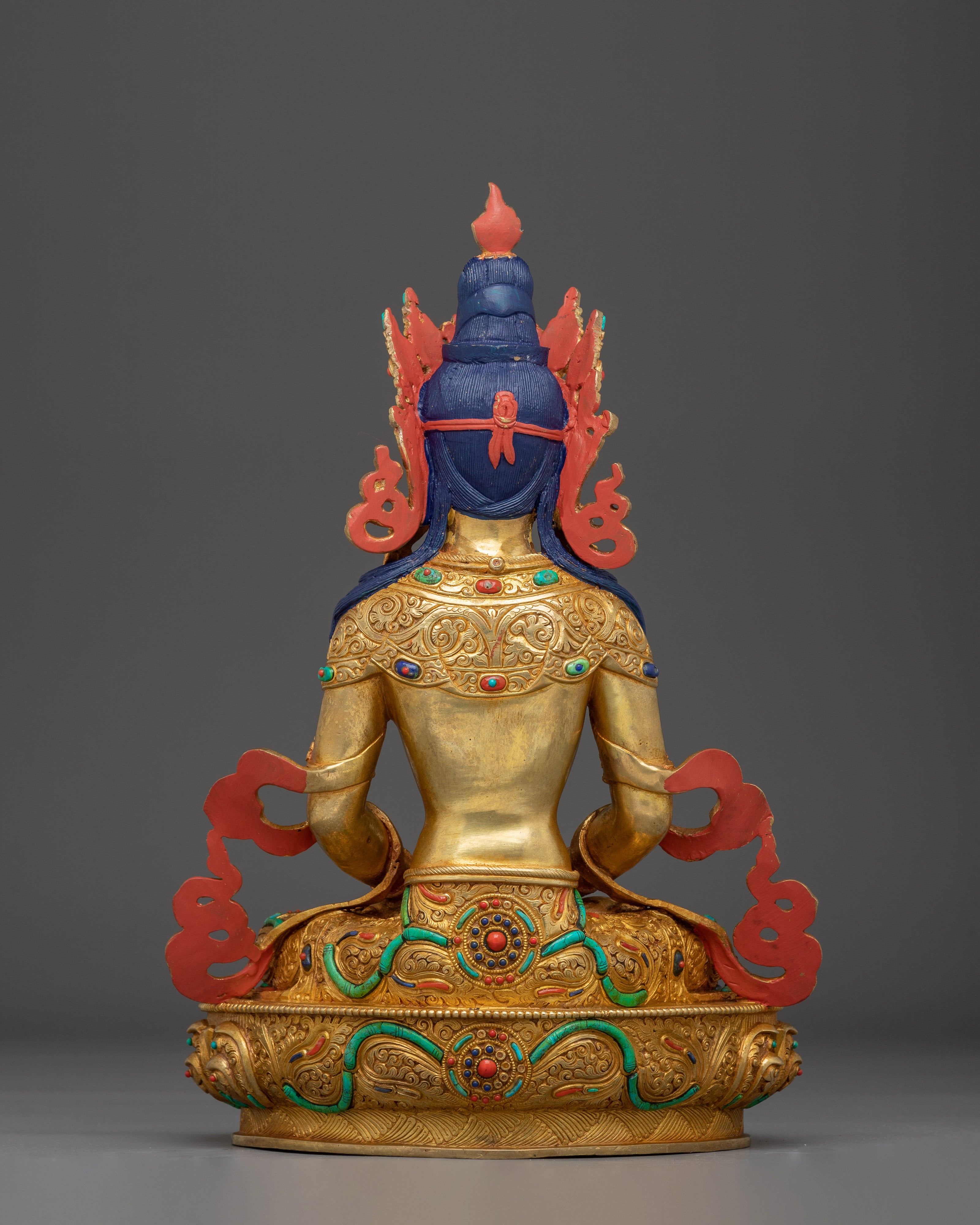 Amitayus Sculpture: Infinite Life Buddha