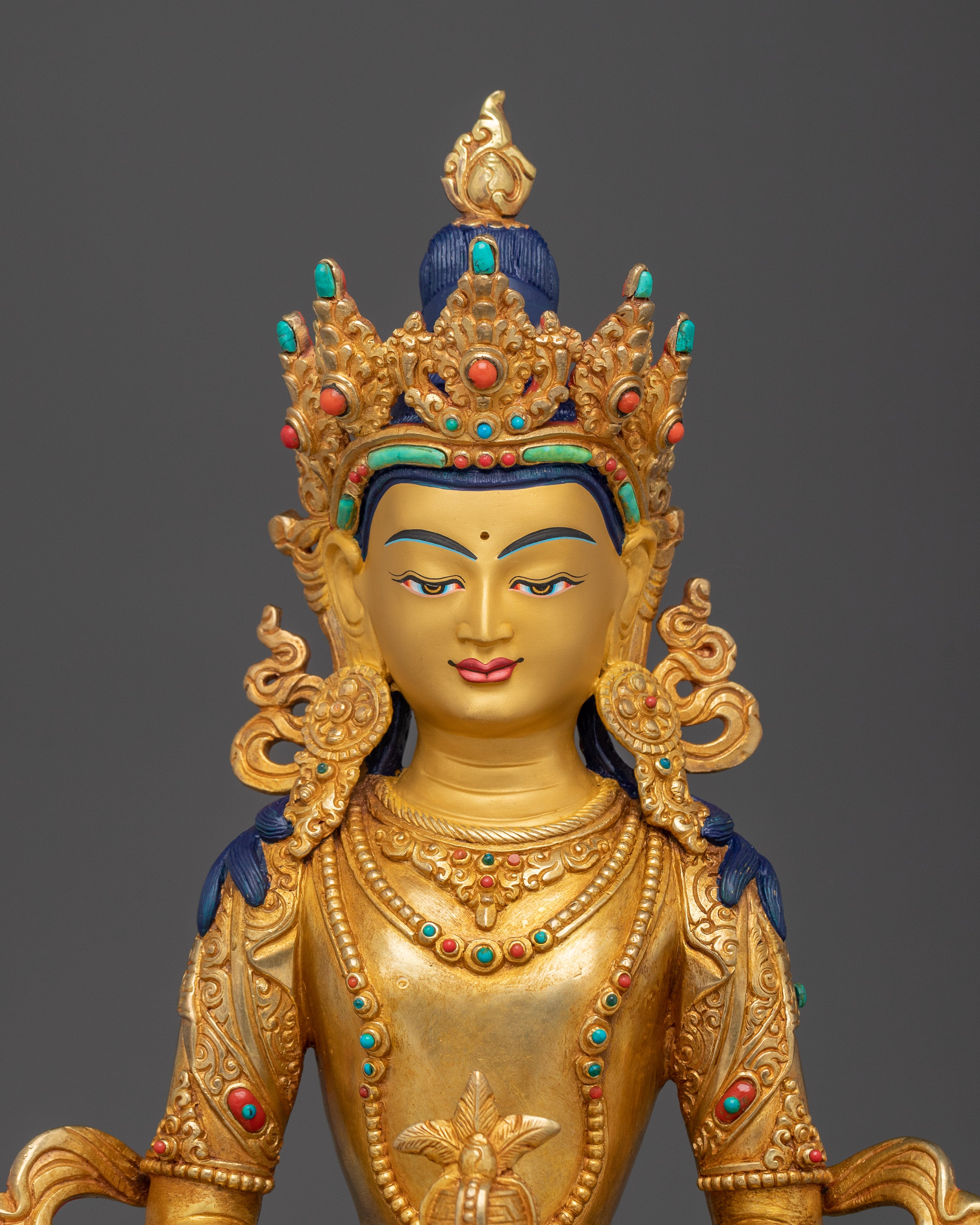 Amitayus Sculpture: Infinite Life Buddha