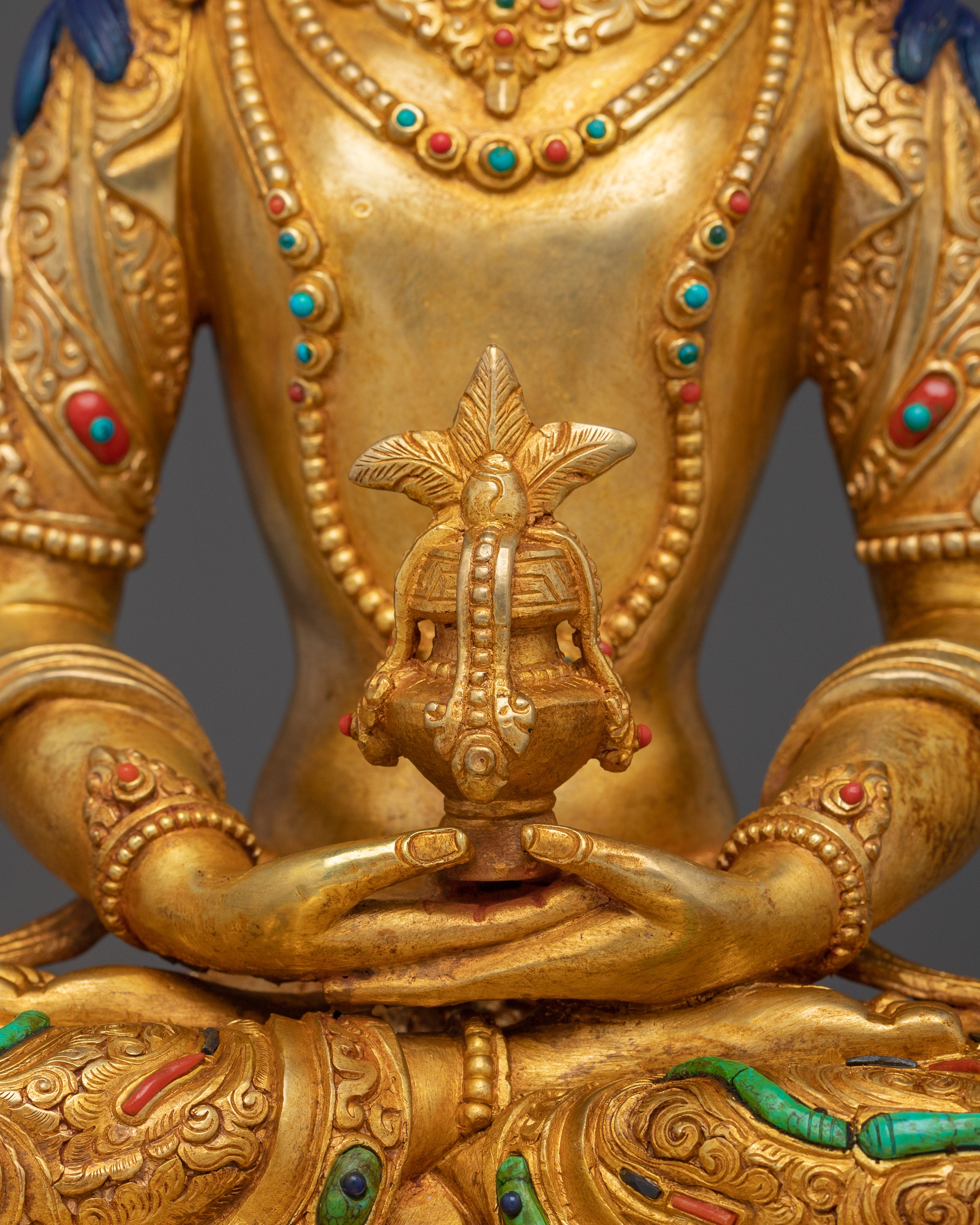 Amitayus Sculpture: Infinite Life Buddha