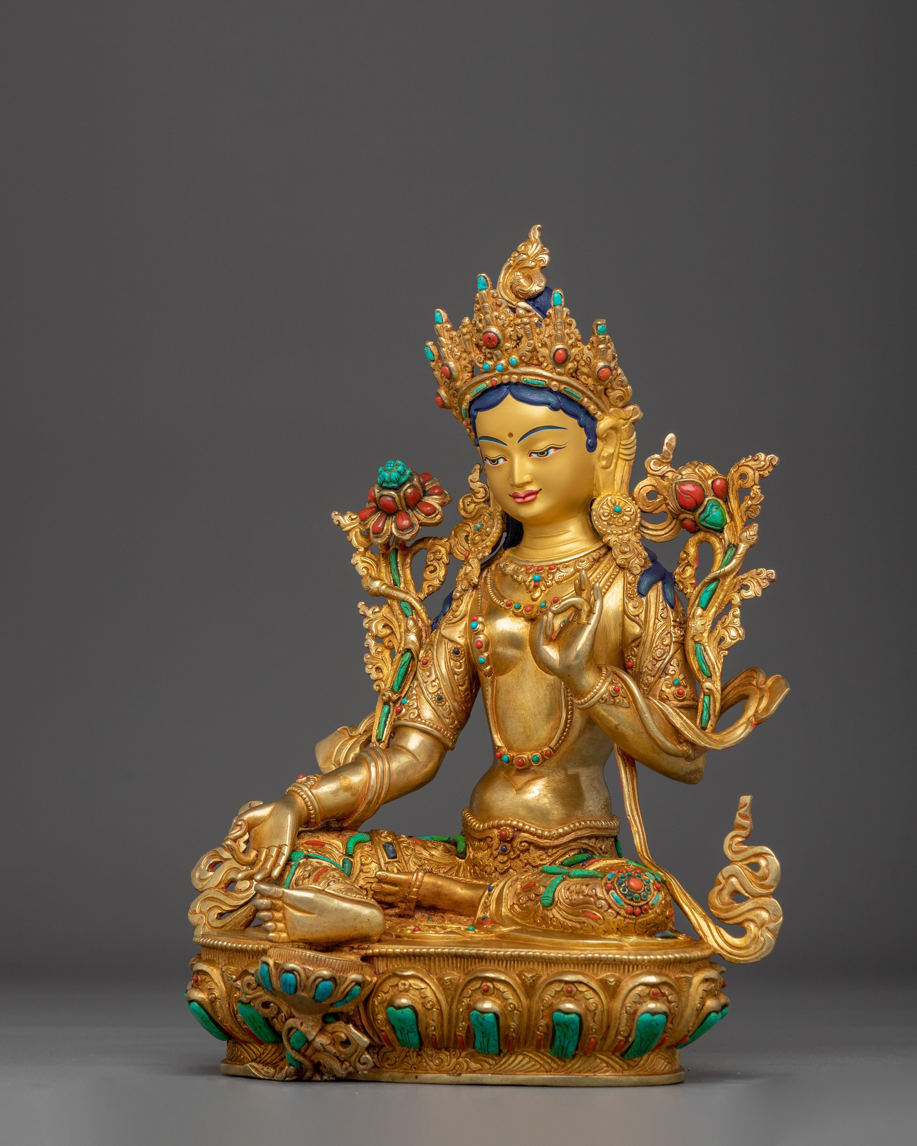 Liberation Mother Green Tara Statue | Shyama Tara Sculpture
